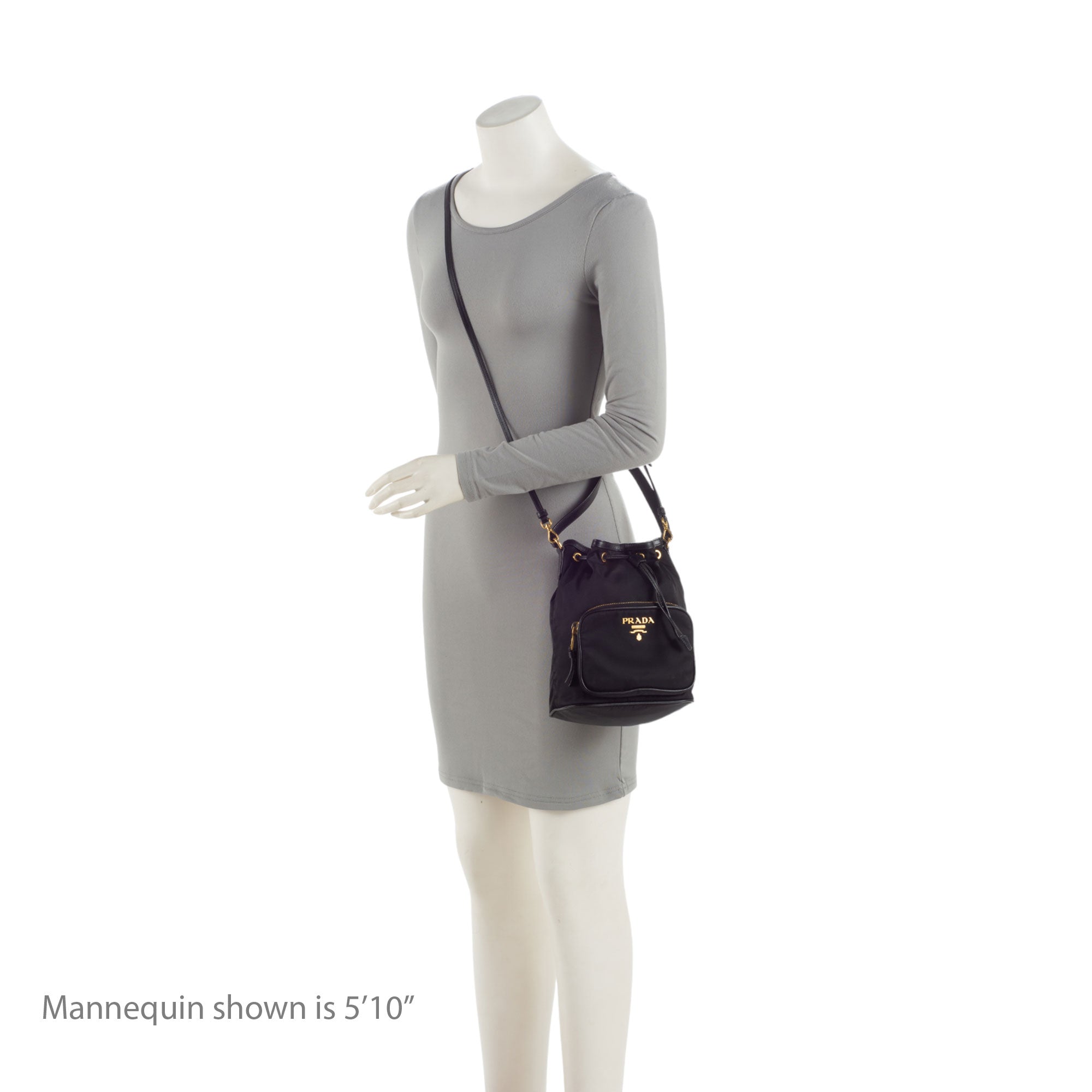 Prada Tessuto Duet Drawstring Mini Bucket Bag (SHF-1DaDrC)
