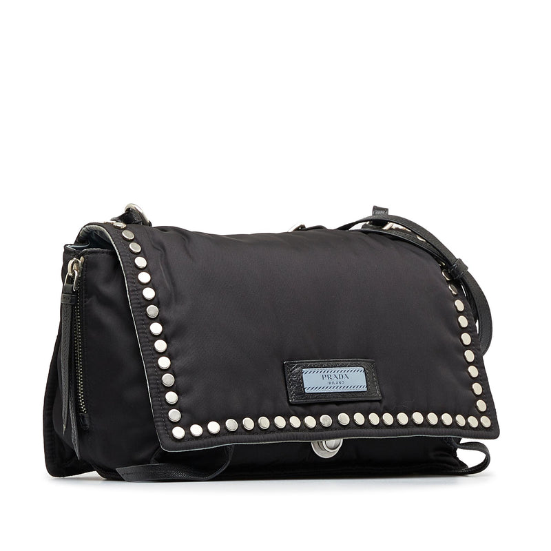 Prada Tessuto Etiquette Crossbody Bag (SHG-NYBees)
