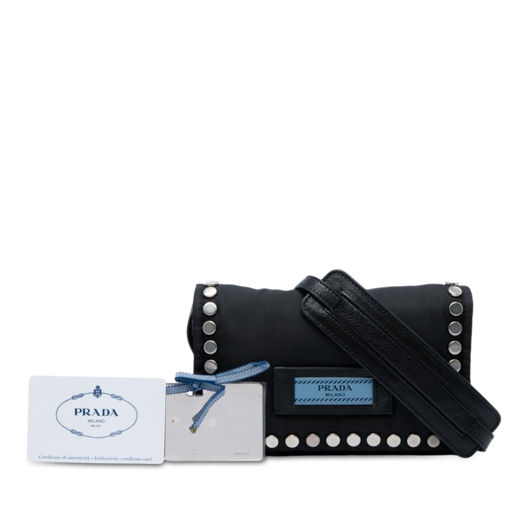 Prada Tessuto Etiquette Crossbody