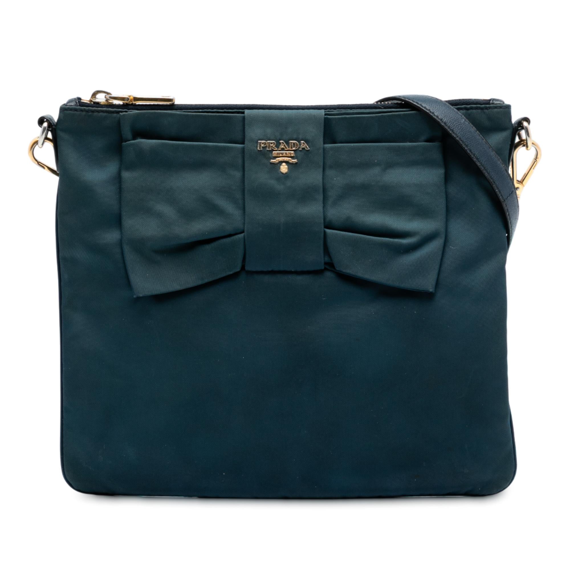 Prada Tessuto Fiocco Bow Crossbody