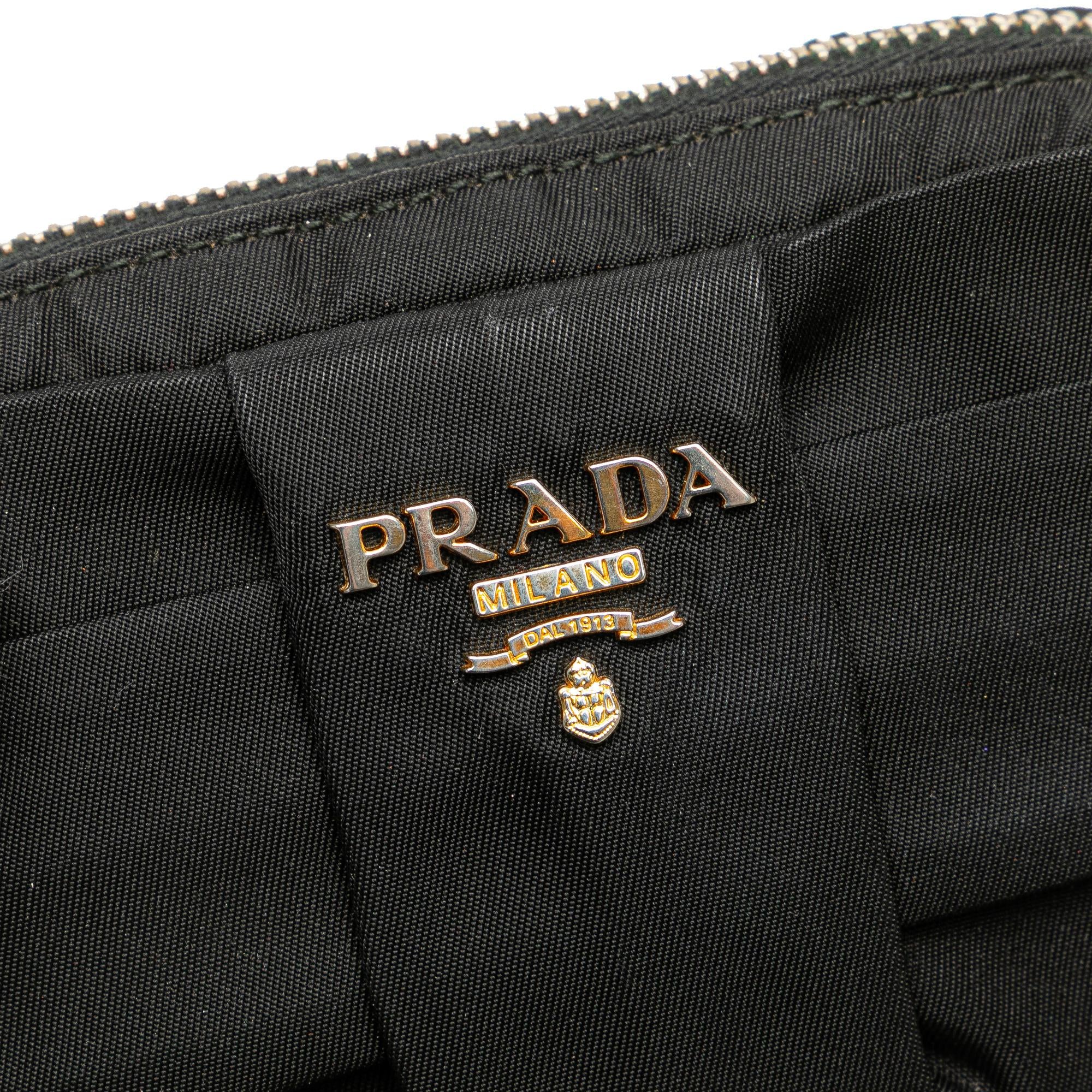 Prada Tessuto Fiocco Bow Pouch