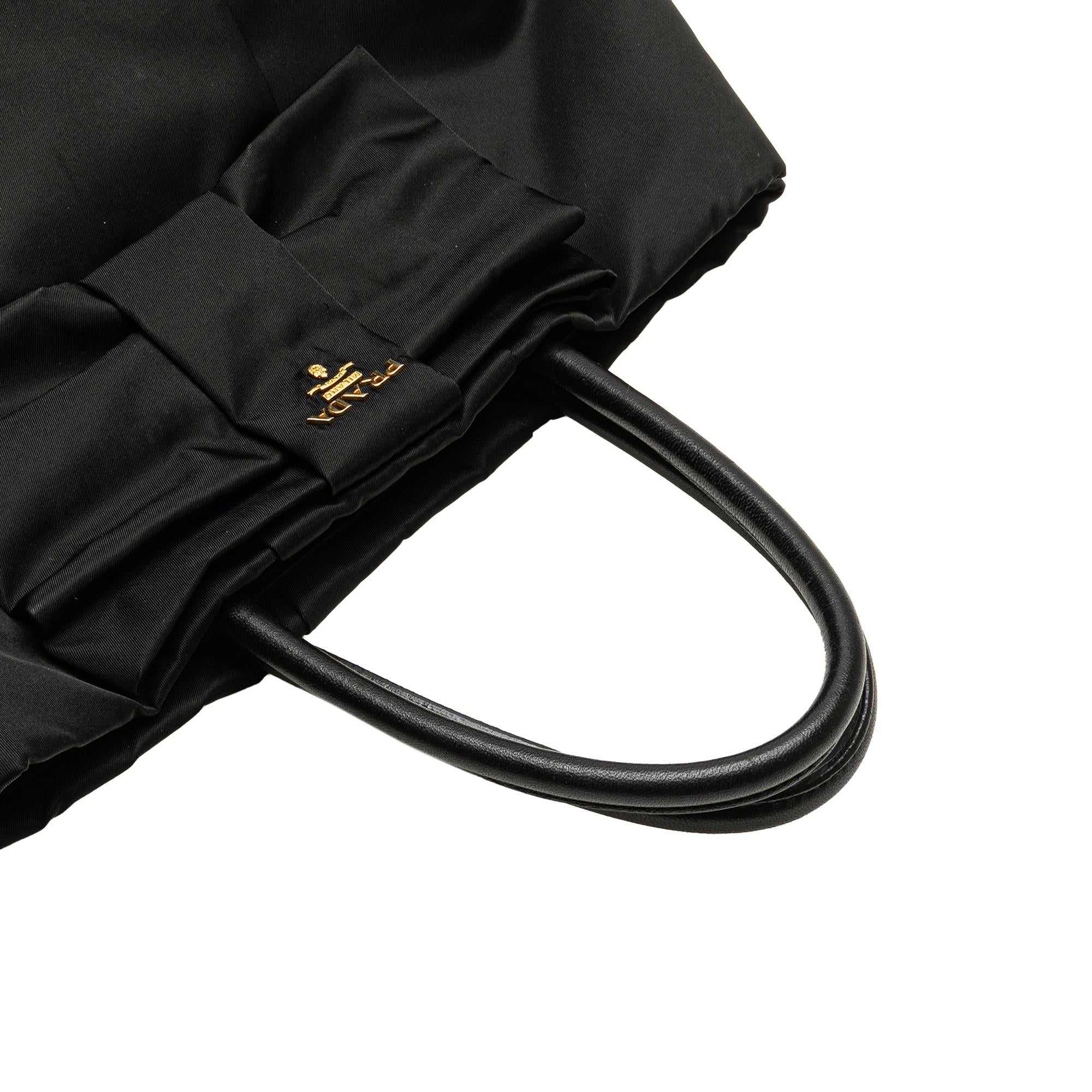 Prada Tessuto Fiocco Bow Tote