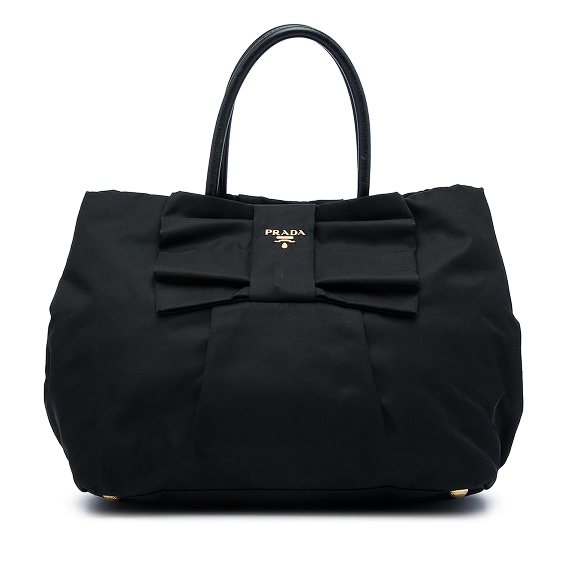 Prada Tessuto Fiocco Bow Tote