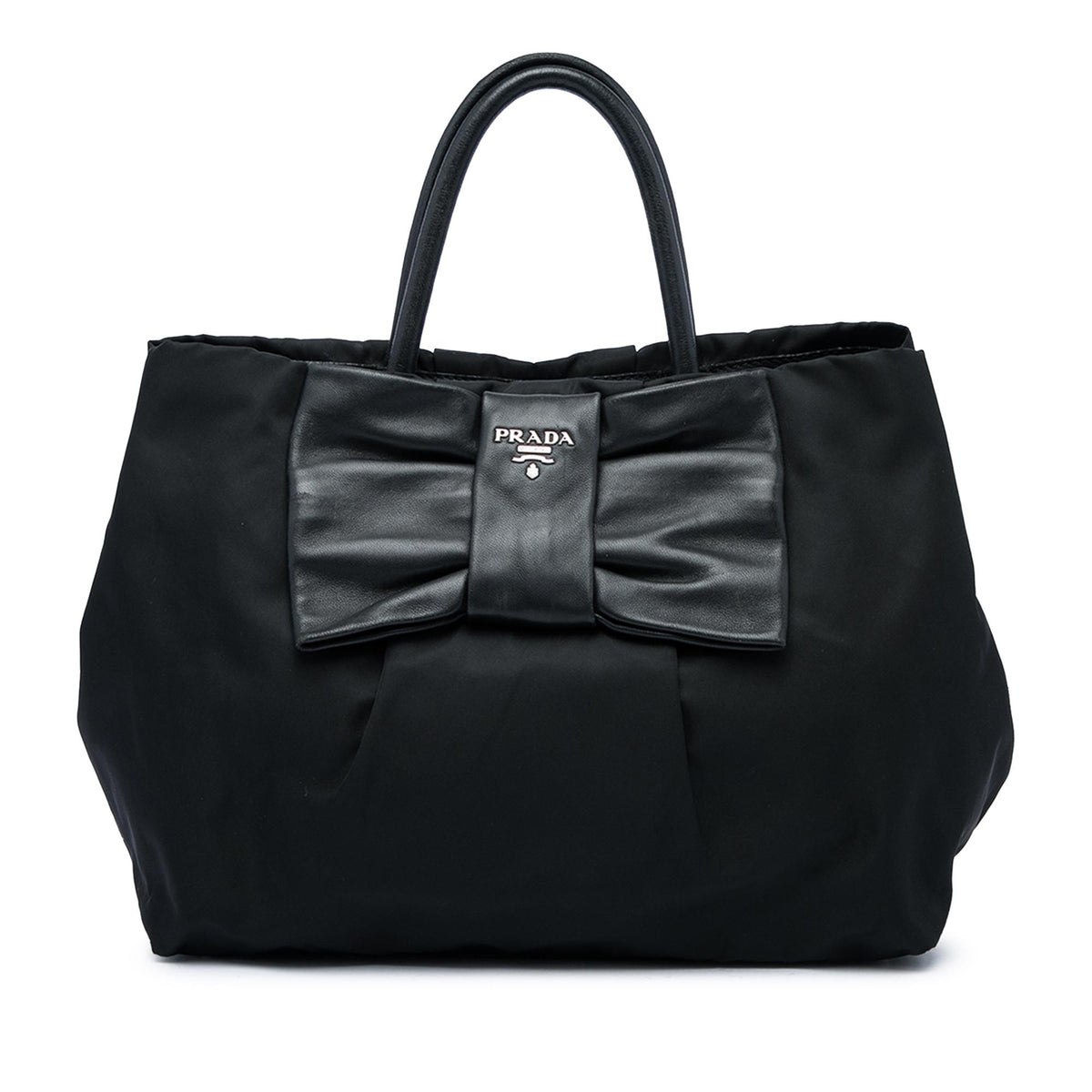 Prada Tessuto Fiocco Bow Tote