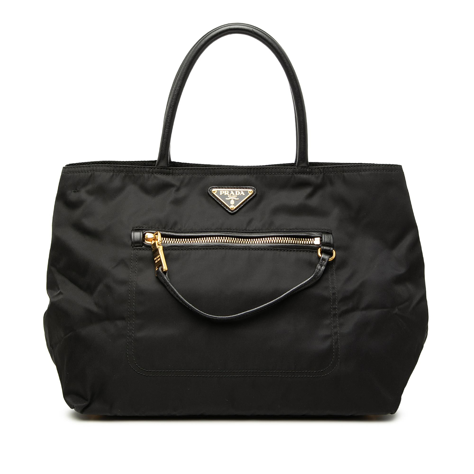 Prada Tessuto Front Pocket Convertible Tote