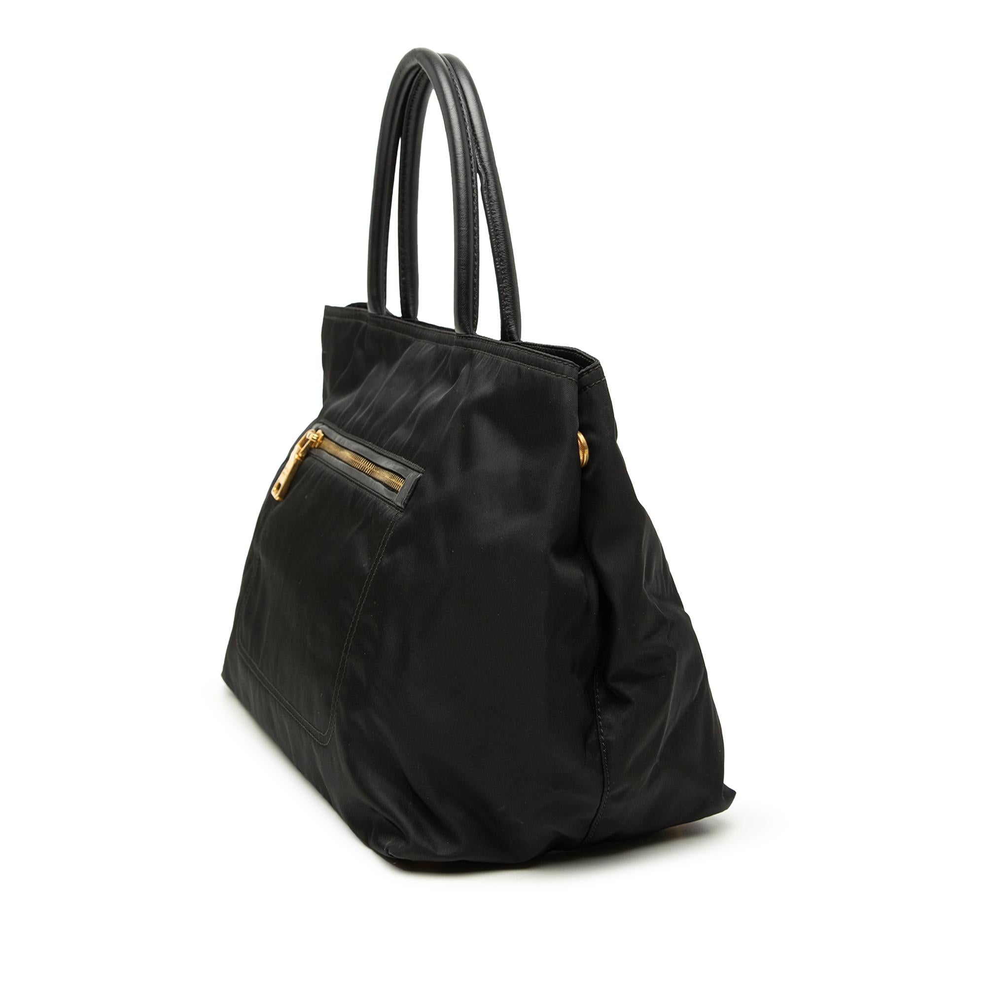 Prada Tessuto Front Pocket Convertible Tote