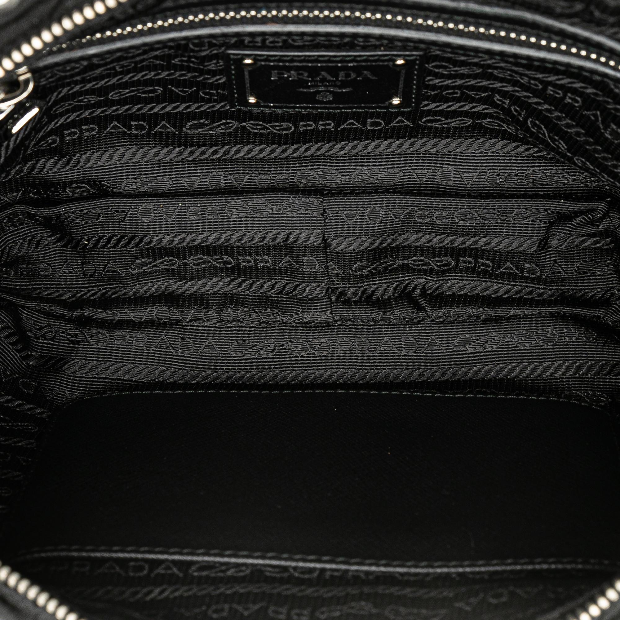 Prada Tessuto Gaufre Chain Satchel