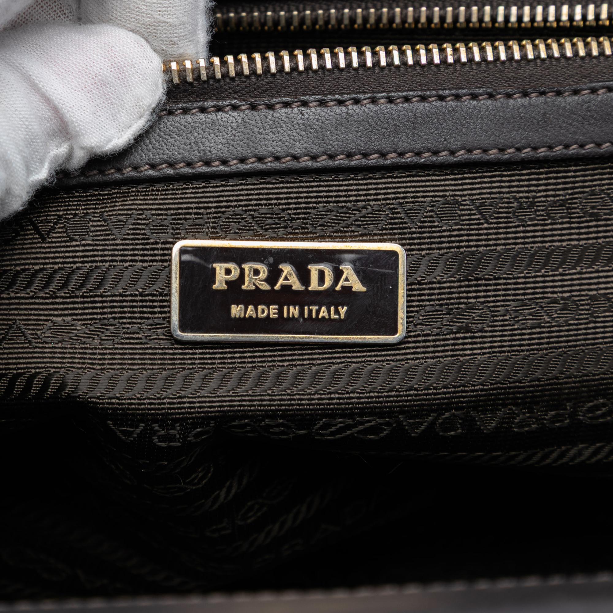 Prada Tessuto Gaufre Frame Handbag