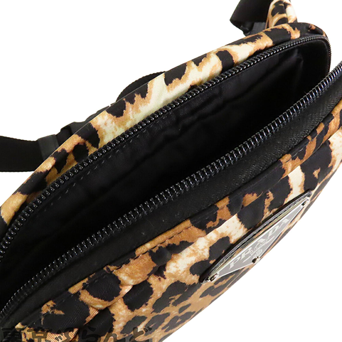 Prada Tessuto Leopard Print Belt Bag