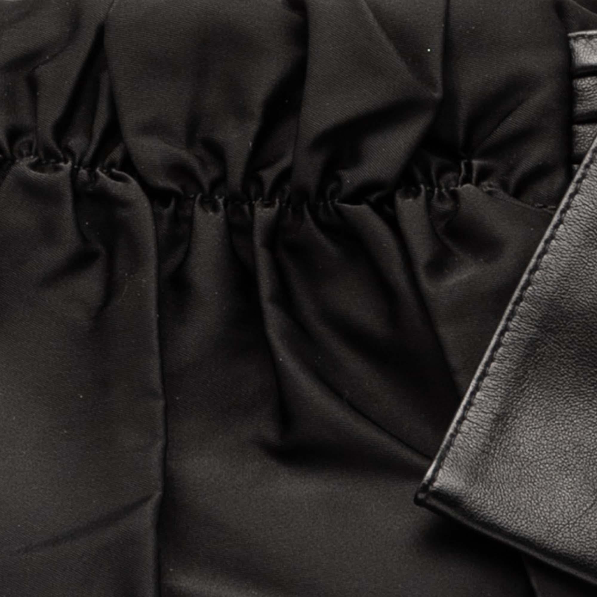 Prada Tessuto Logo Bow Satchel