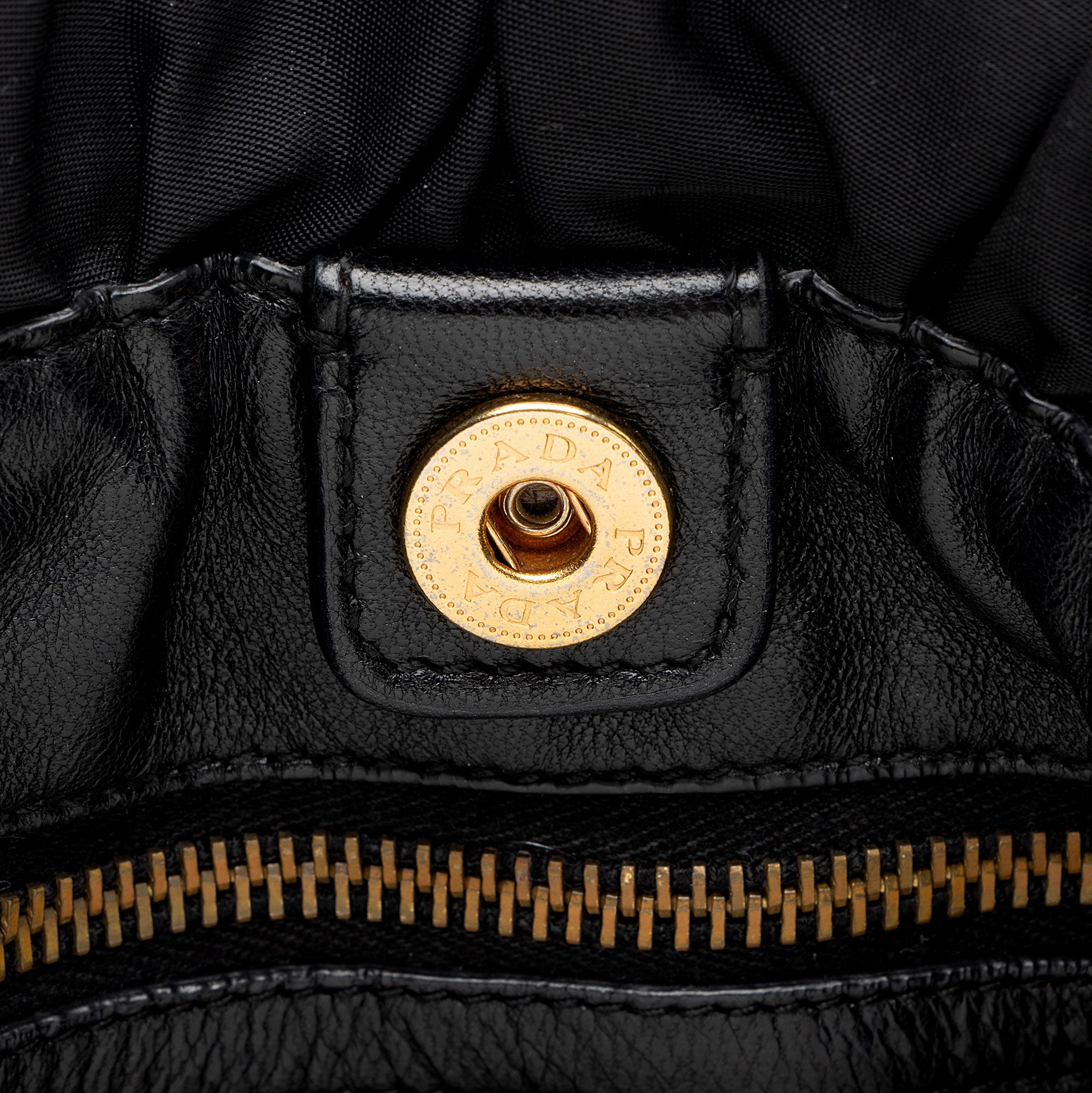 Prada Tessuto Logo Bow Tote