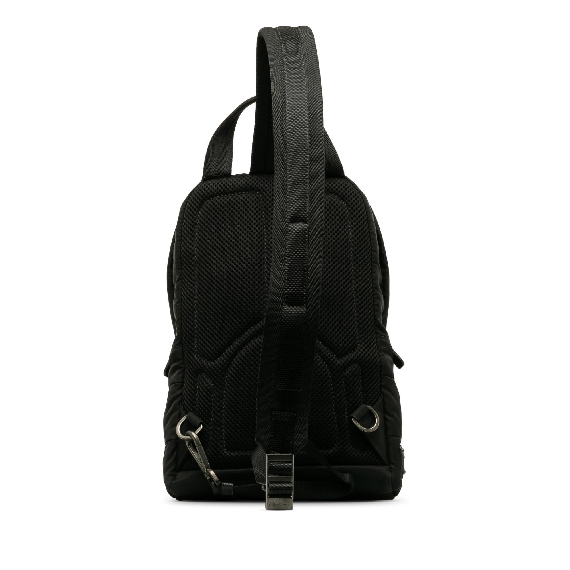 Prada Tessuto Logo Patch Crossbody Bag (SHG-E8Fn5r)