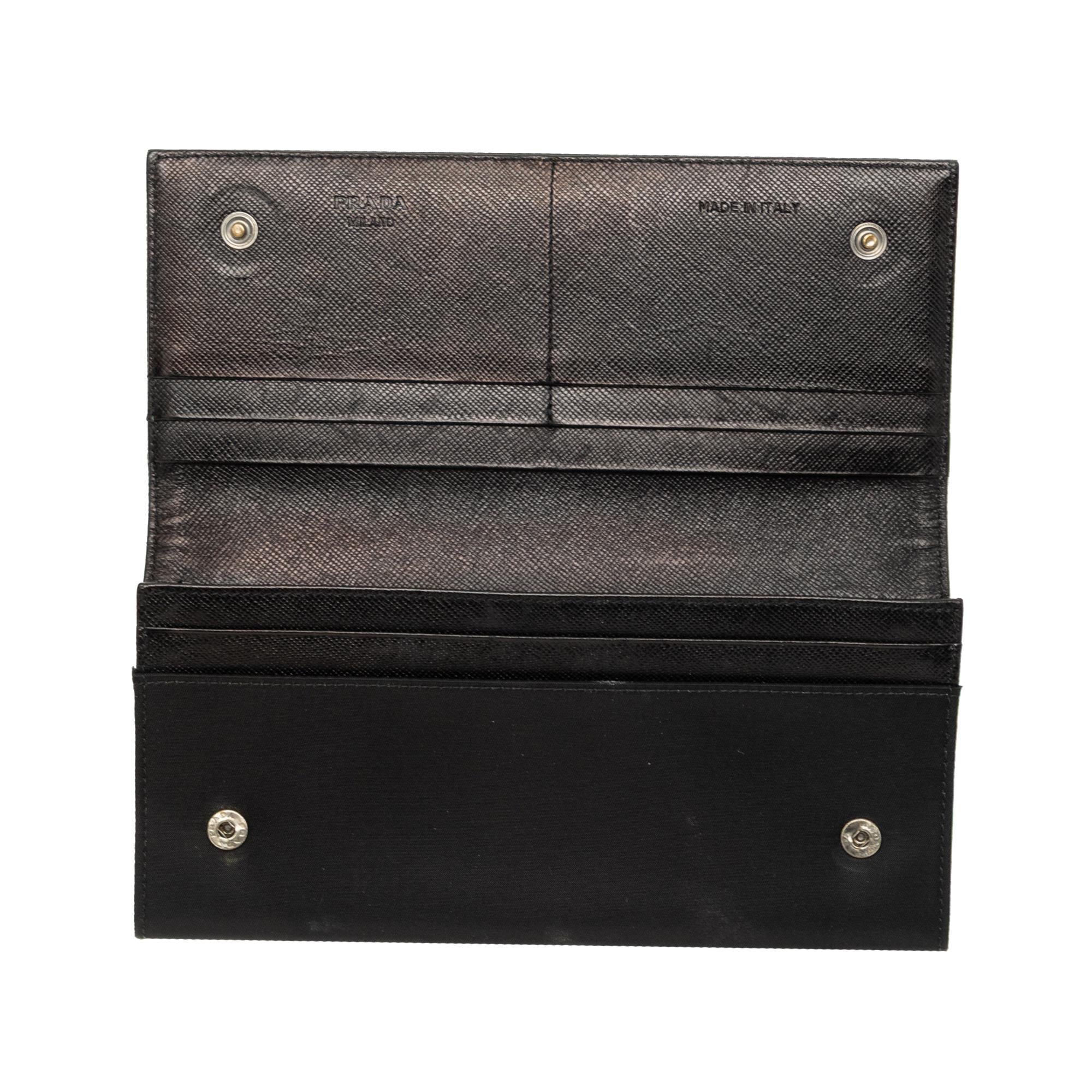 Prada Tessuto Long Wallet