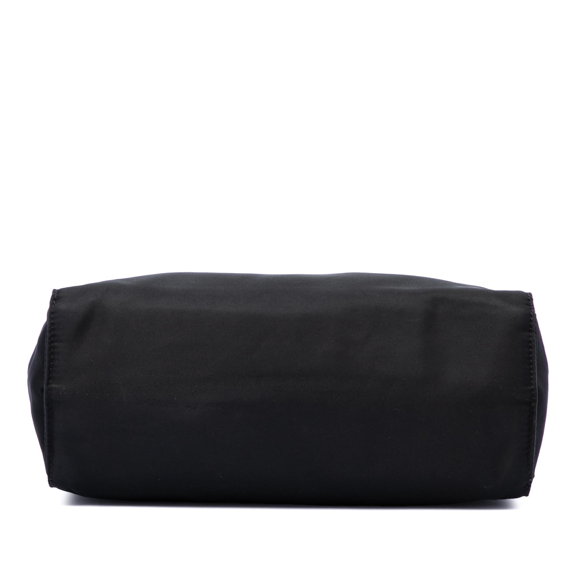 Prada Tessuto Metal Handle Bag