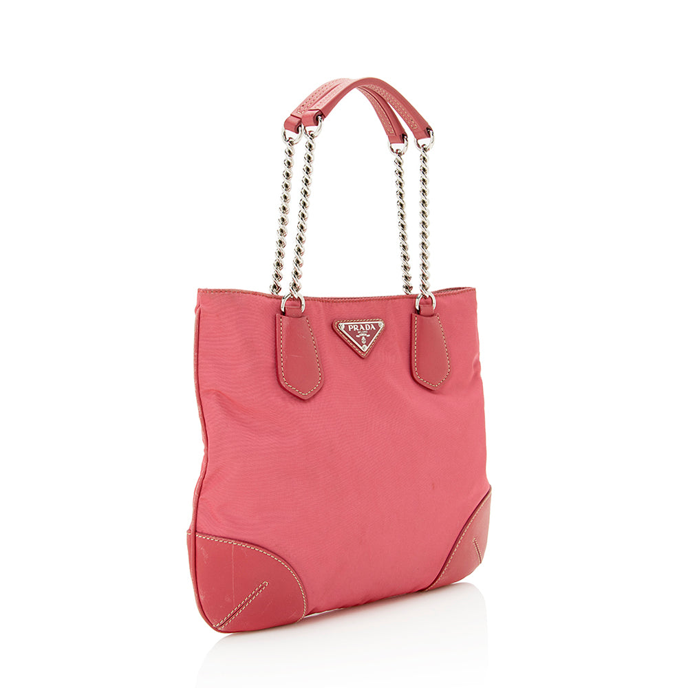 Prada Tessuto Chain Mini Tote (SHF-21723)