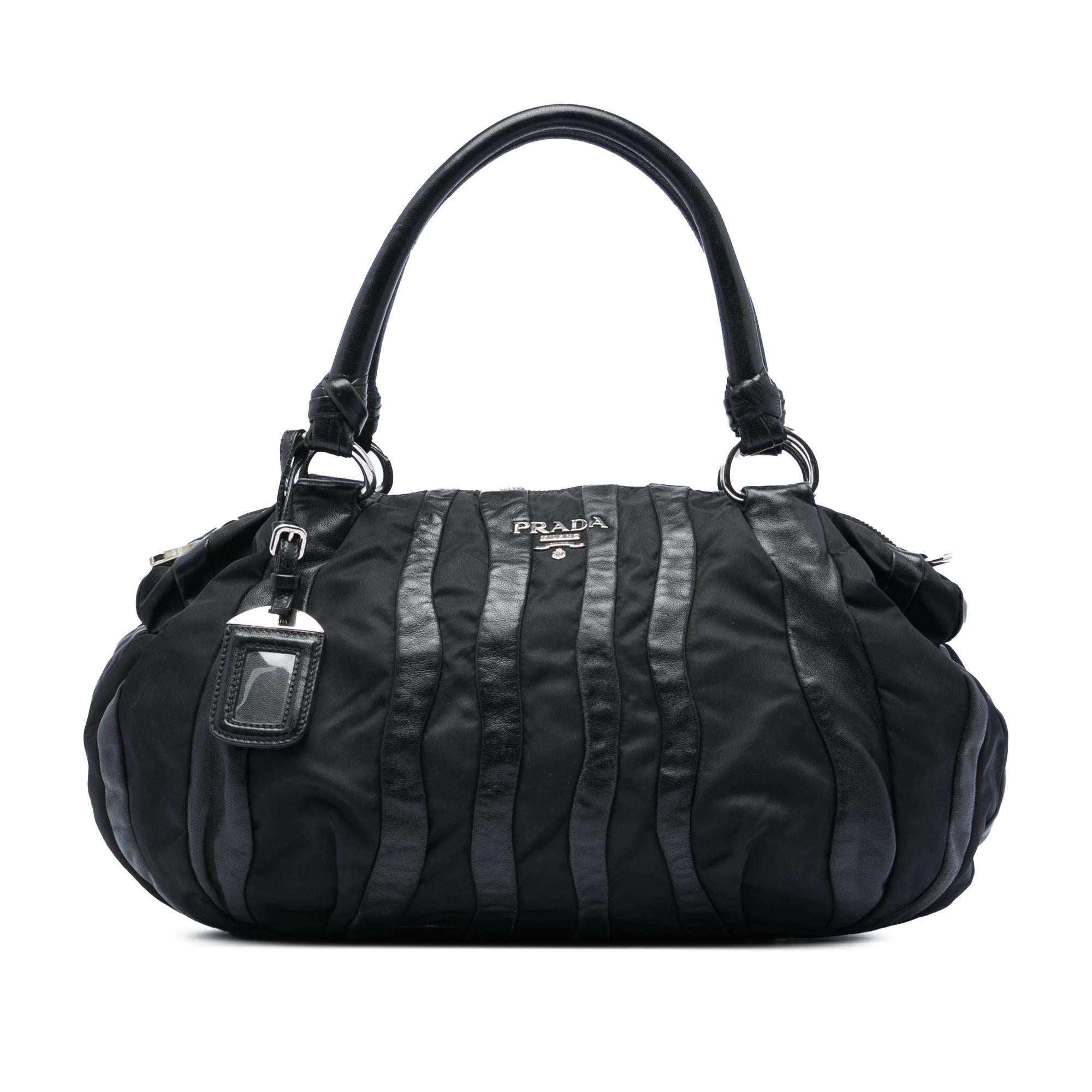 Prada Tessuto Nappa Waves Handbag