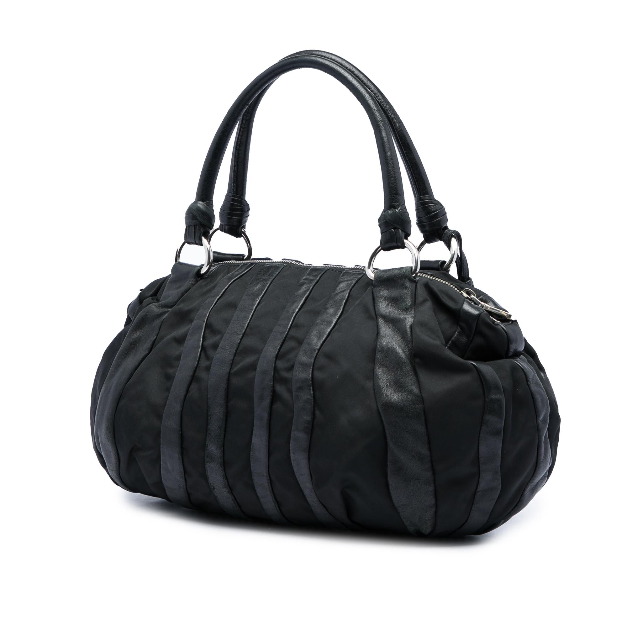 Prada Tessuto Nappa Waves Handbag