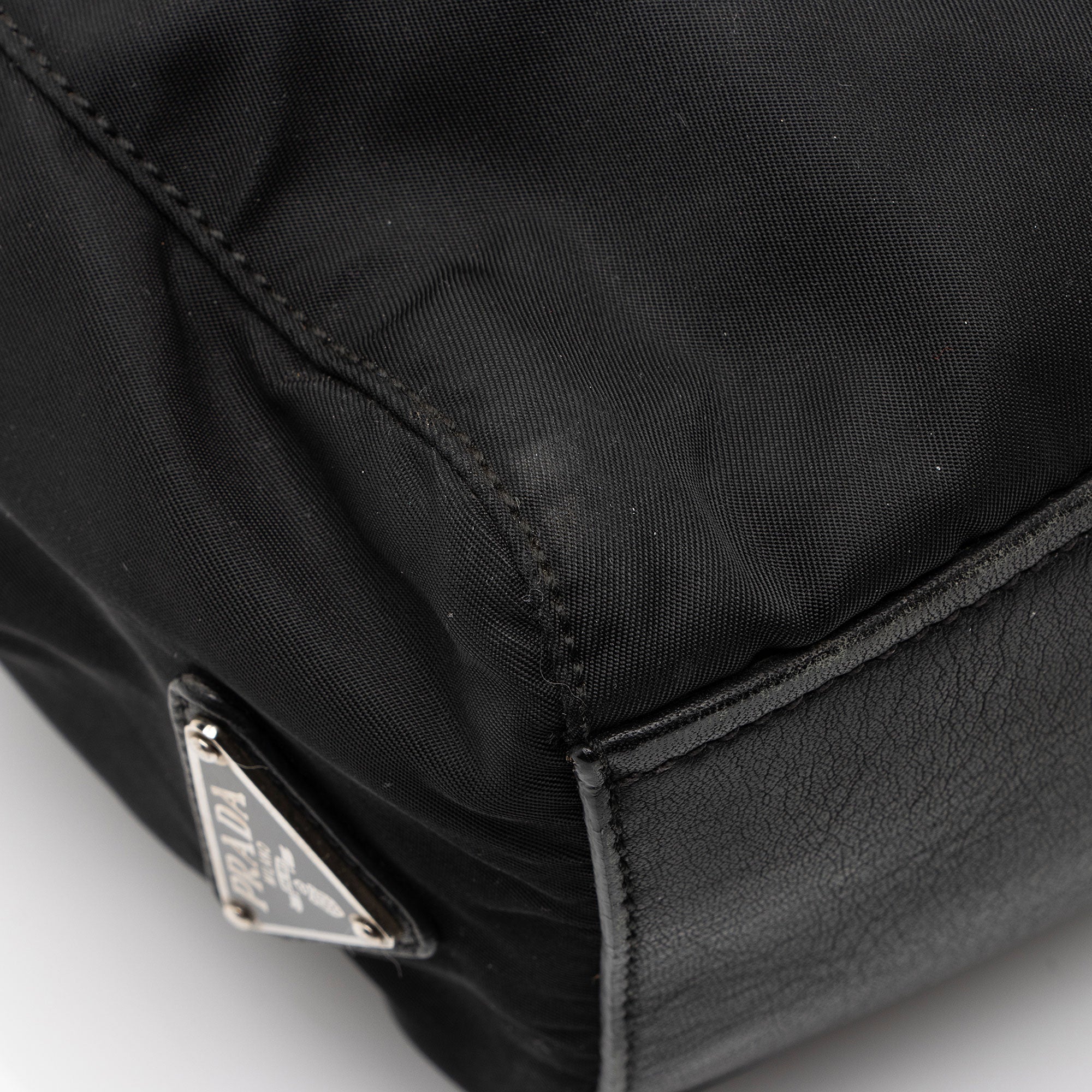 Prada Tessuto Pushlock Foldover Satchel (SHF-npkPQP)