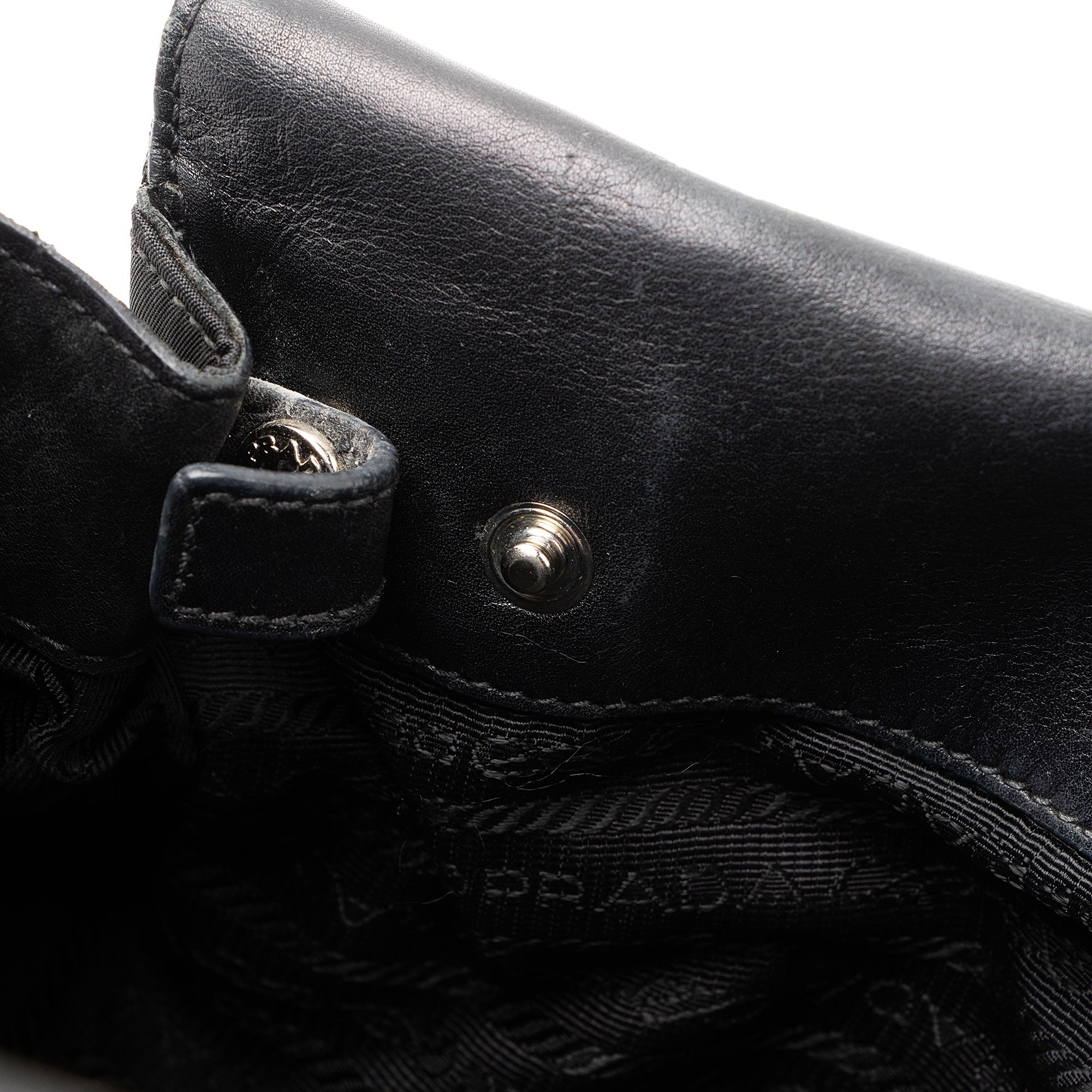 Prada Tessuto Pushlock Foldover Satchel (SHF-npkPQP)