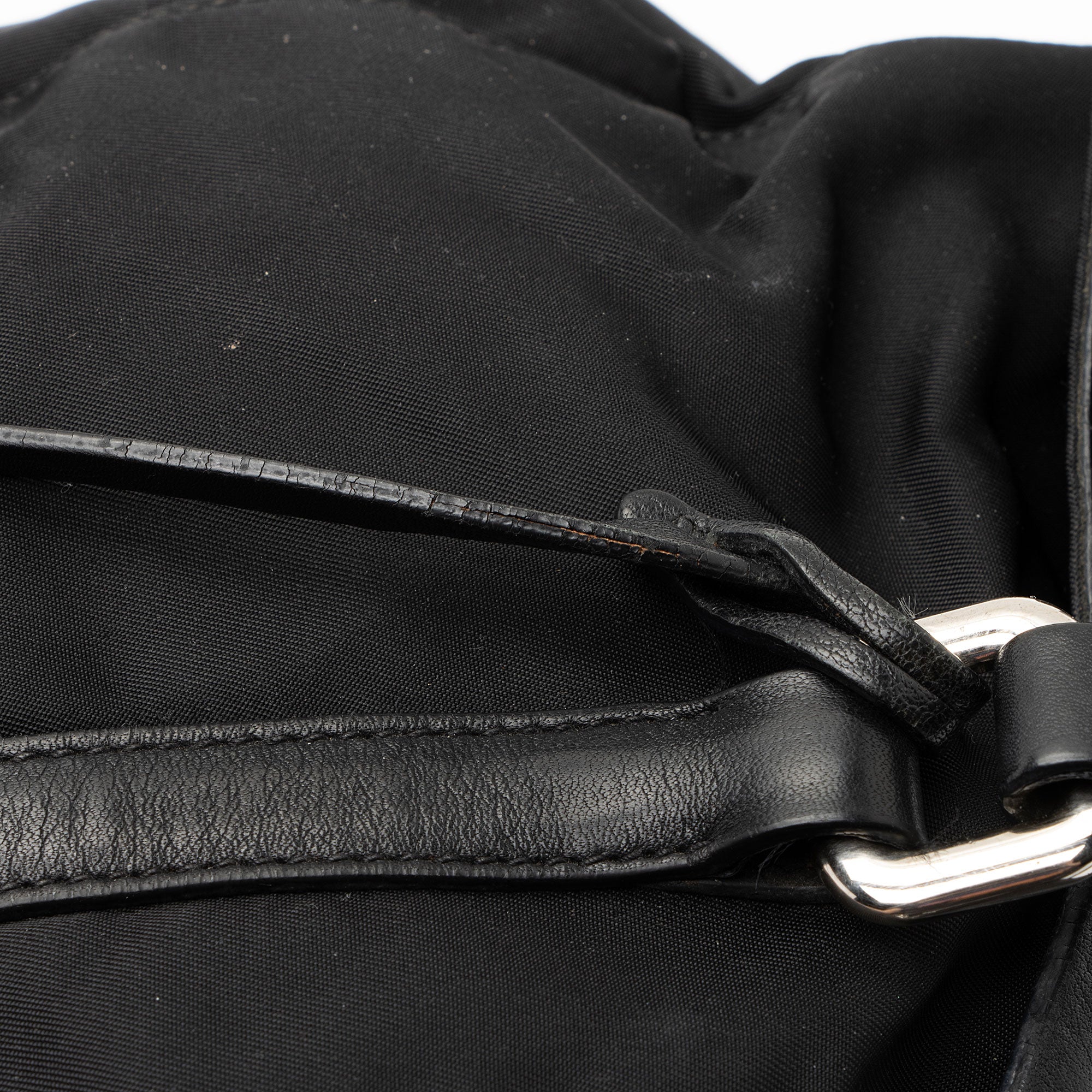 Prada Tessuto Pushlock Foldover Satchel (SHF-npkPQP)