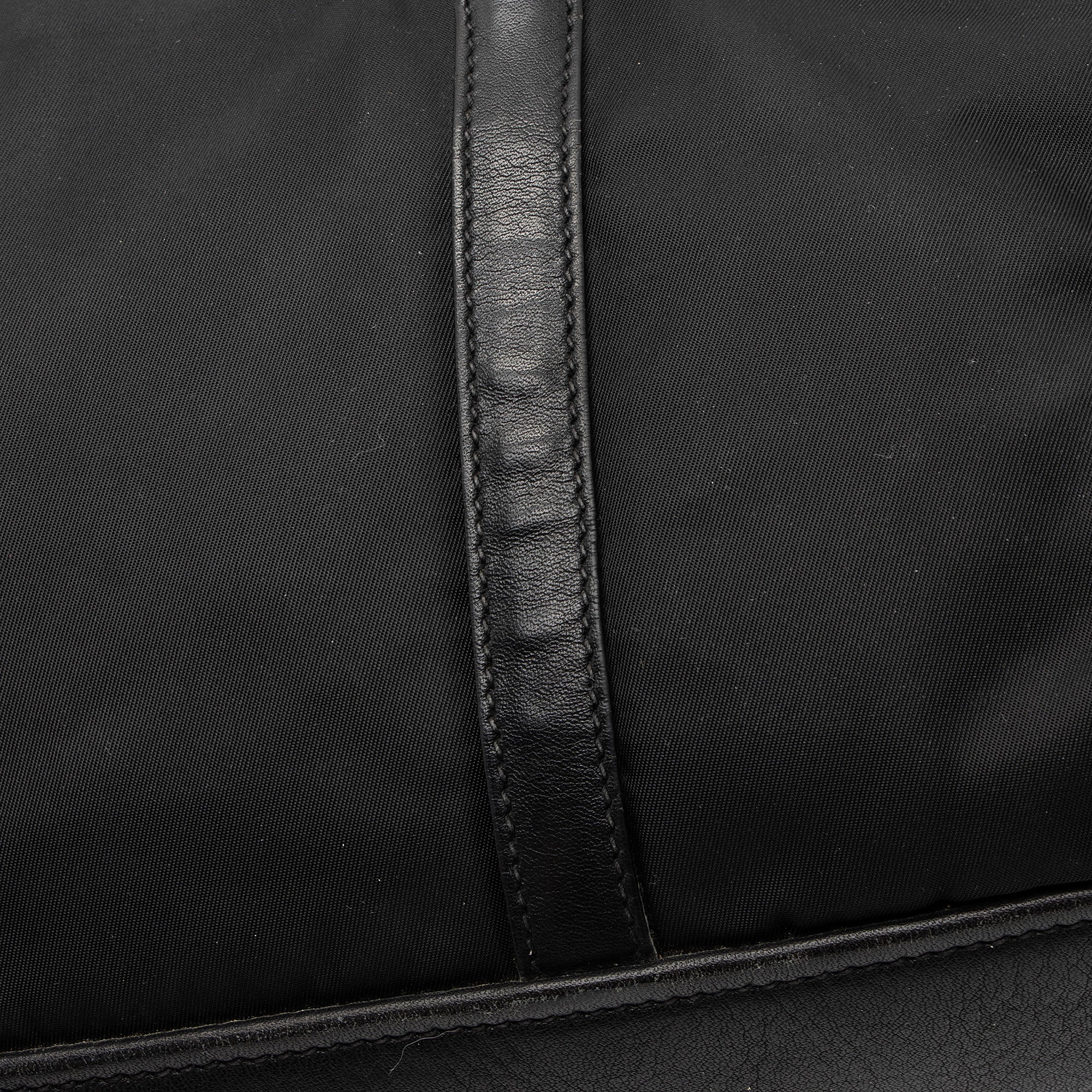 Prada Tessuto Pushlock Foldover Satchel (SHF-npkPQP)