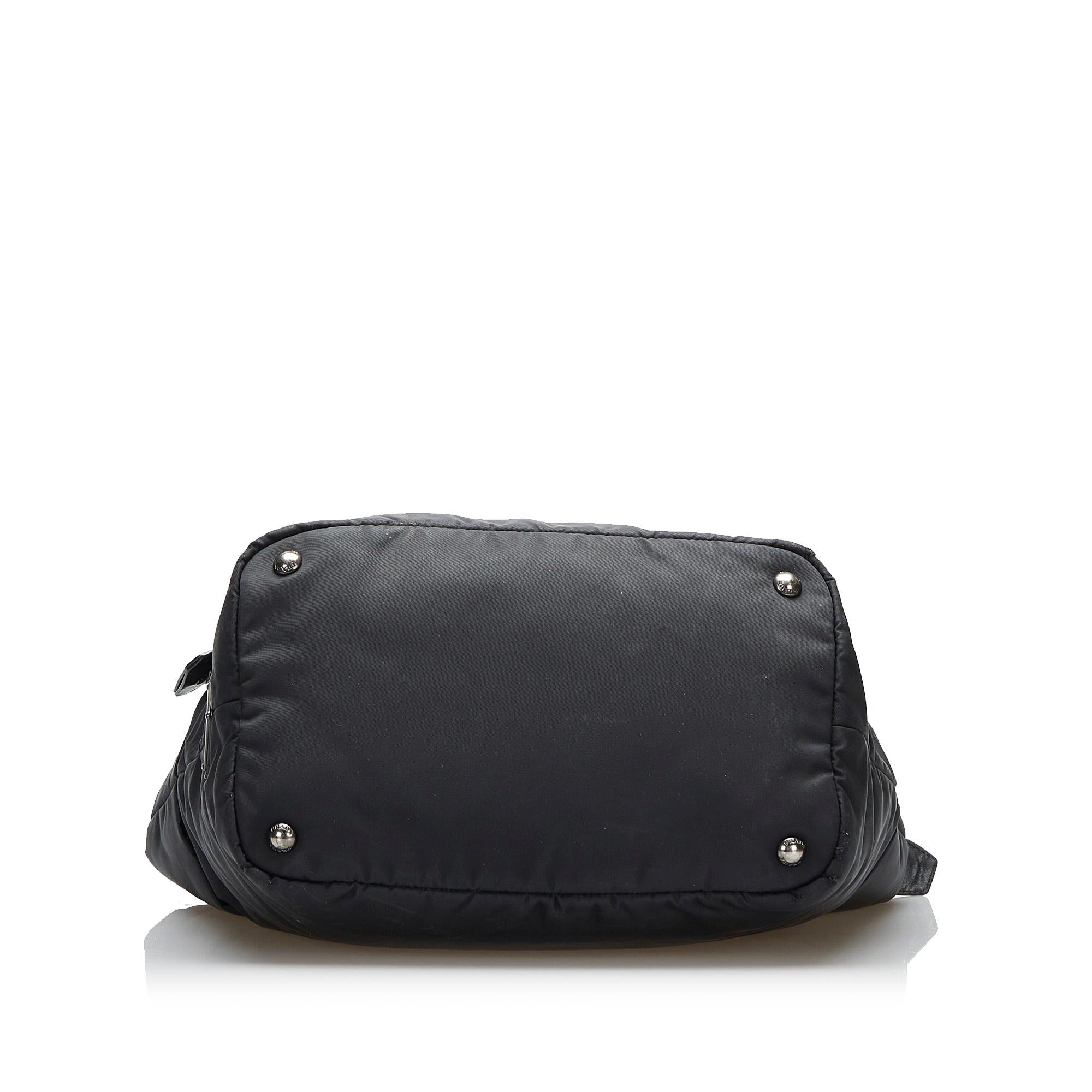 Prada Tessuto Reversible Satchel (SHG-ulU4Wd)