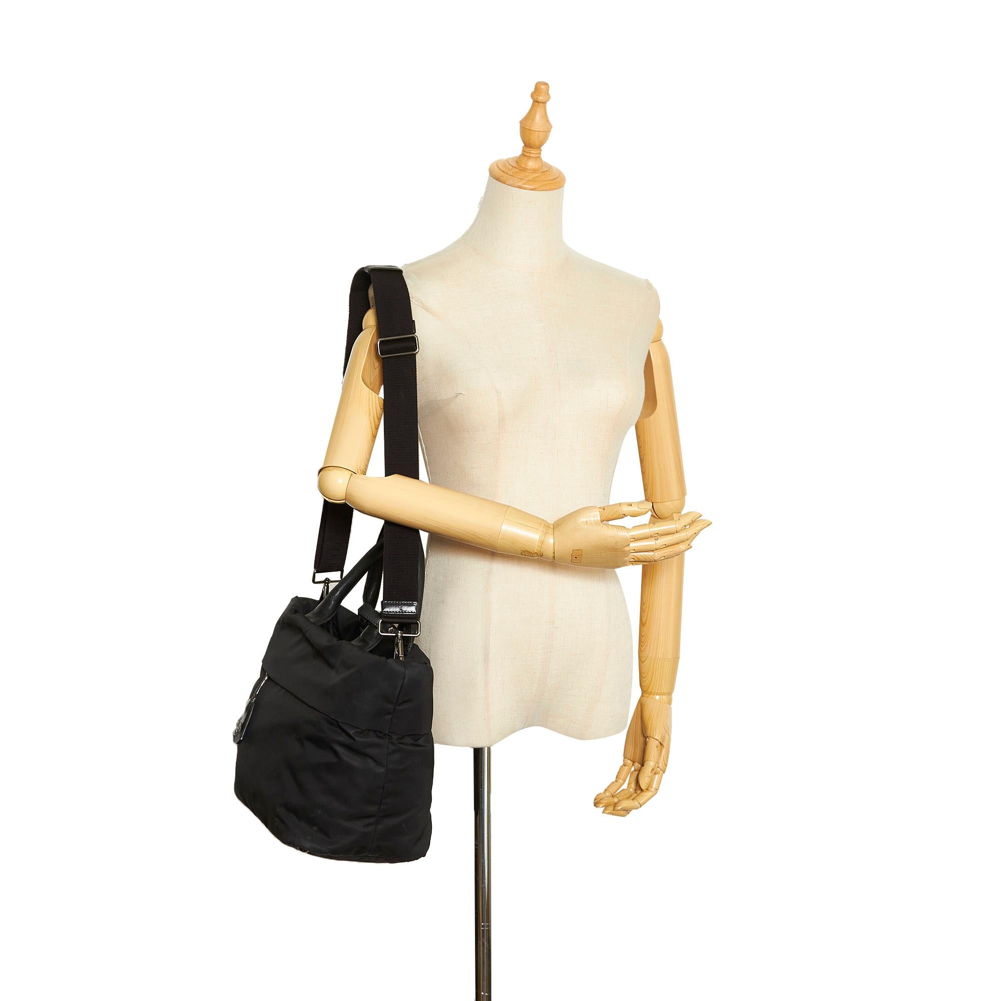 Prada Tessuto Reversible Satchel (SHG-ulU4Wd)