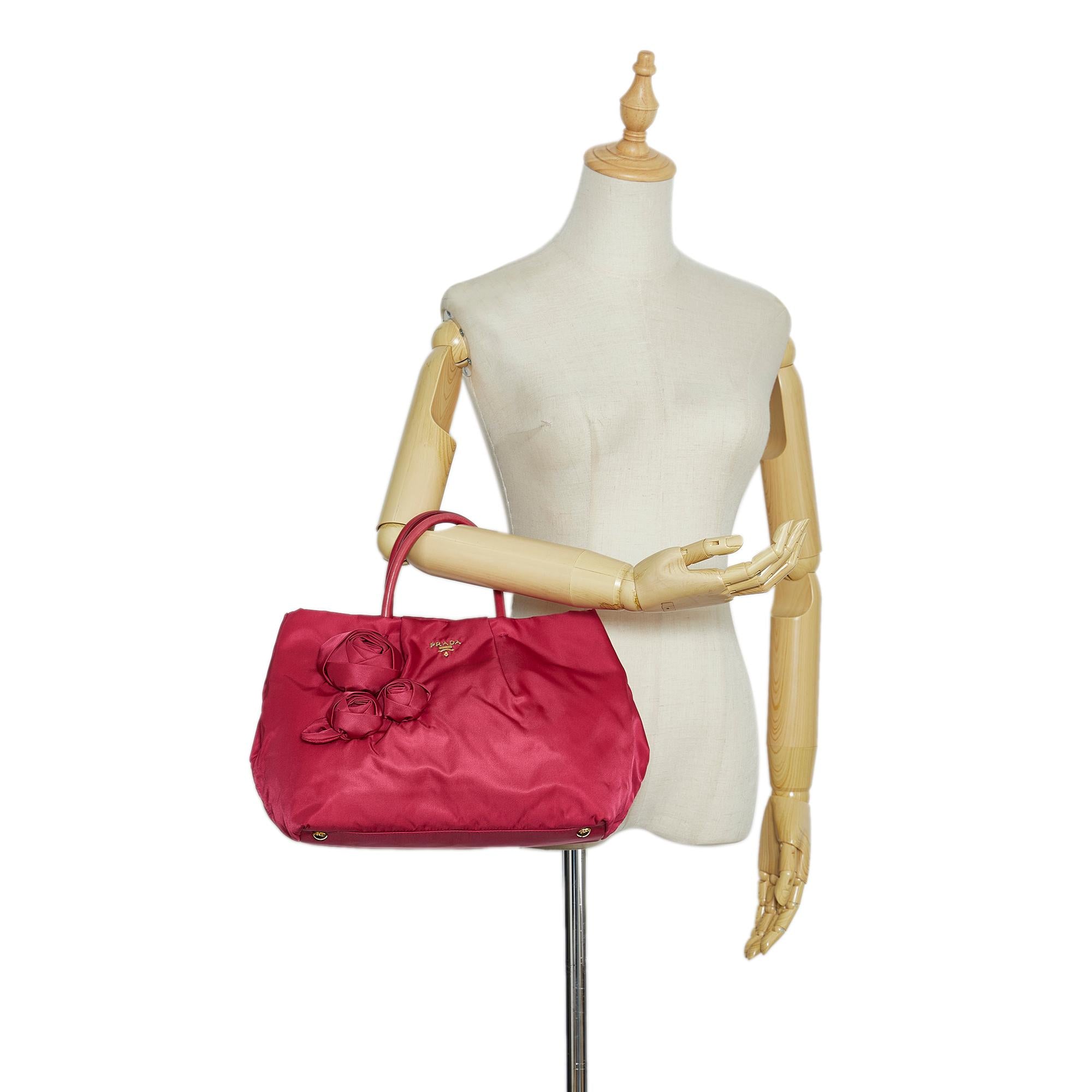 Prada Tessuto Rose Handbag (SHG-XPmiN5)