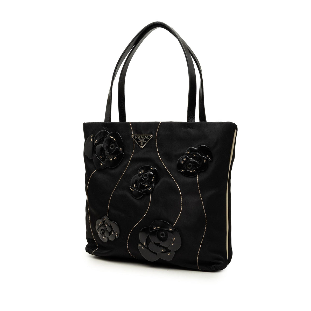 Prada Tessuto Rosette Tote