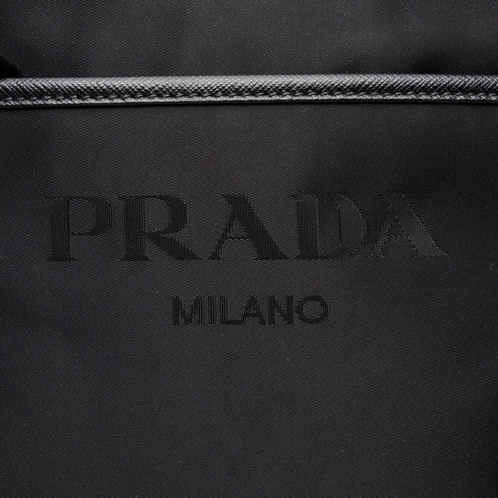 Prada Tessuto Saffiano Flat Messenger