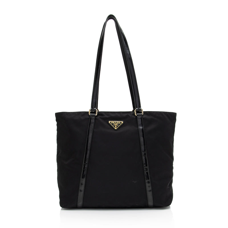 Prada Tessuto Spazzolato Tote (SHF-Z2HRY5)