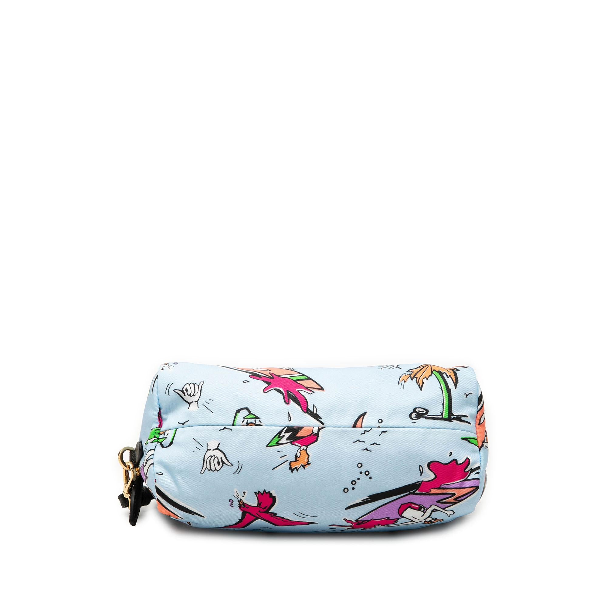 Prada Tessuto Stampato Cosmetic Pouch