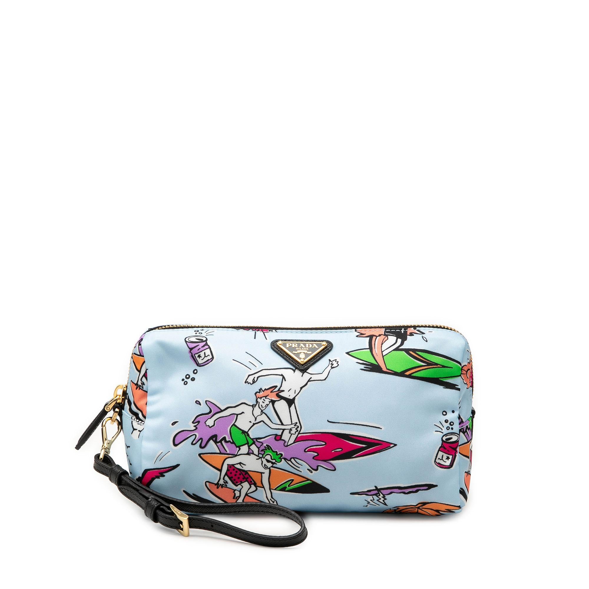Prada Tessuto Stampato Cosmetic Pouch