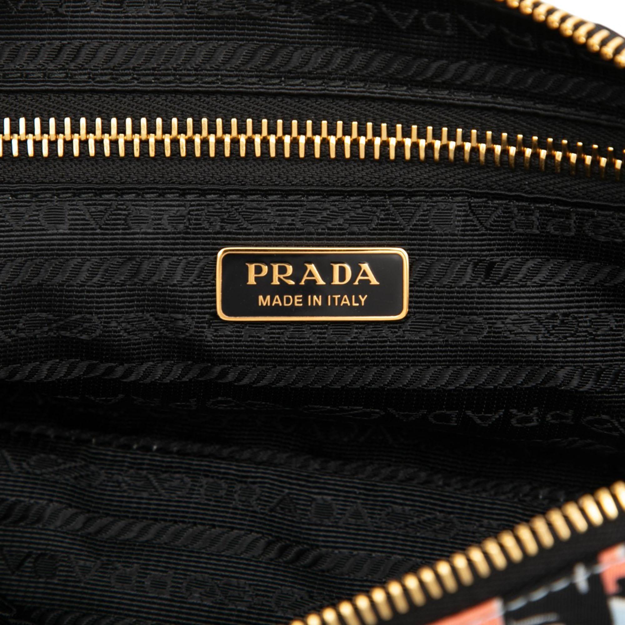 Prada Tessuto Stampato Cosmetic Pouch
