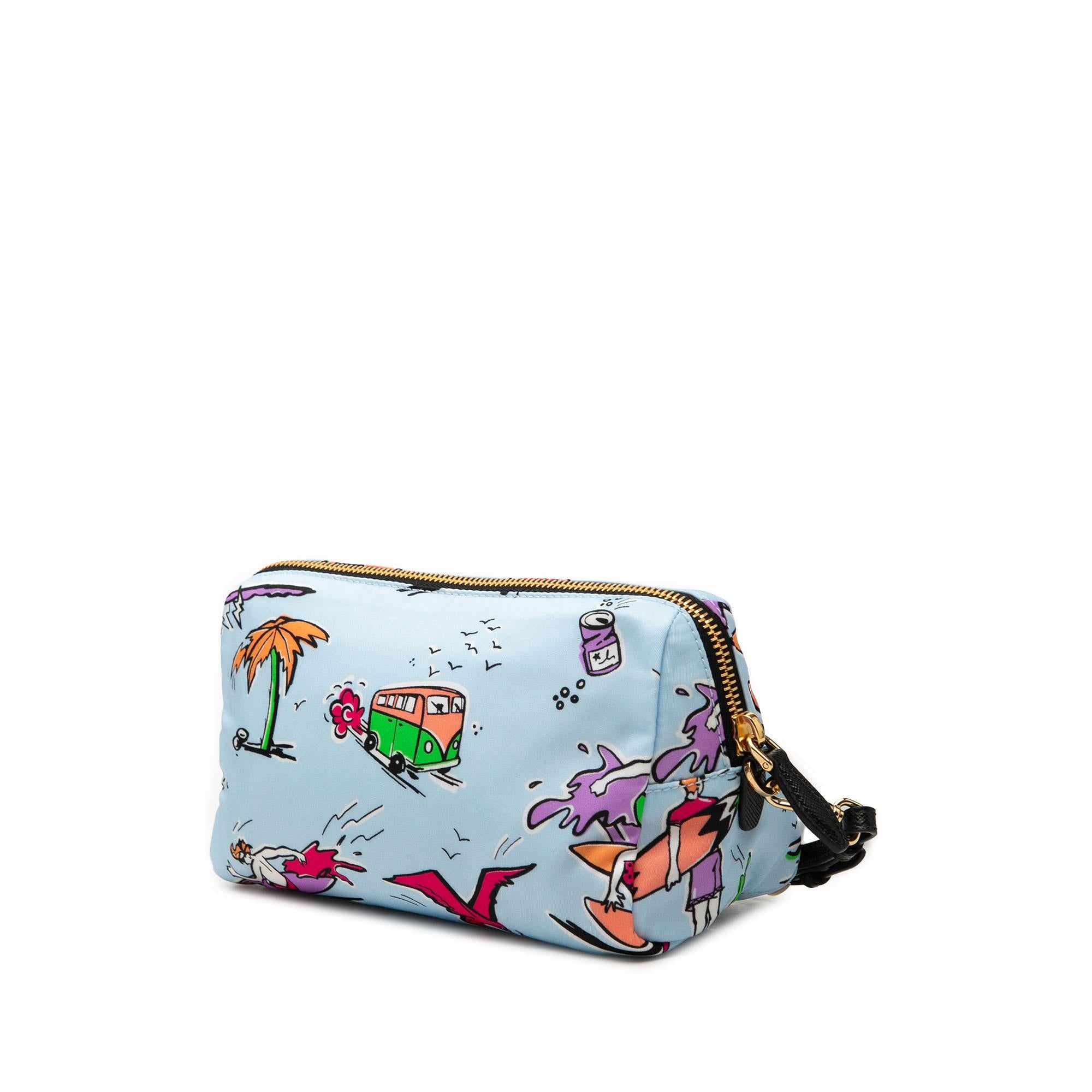 Prada Tessuto Stampato Cosmetic Pouch