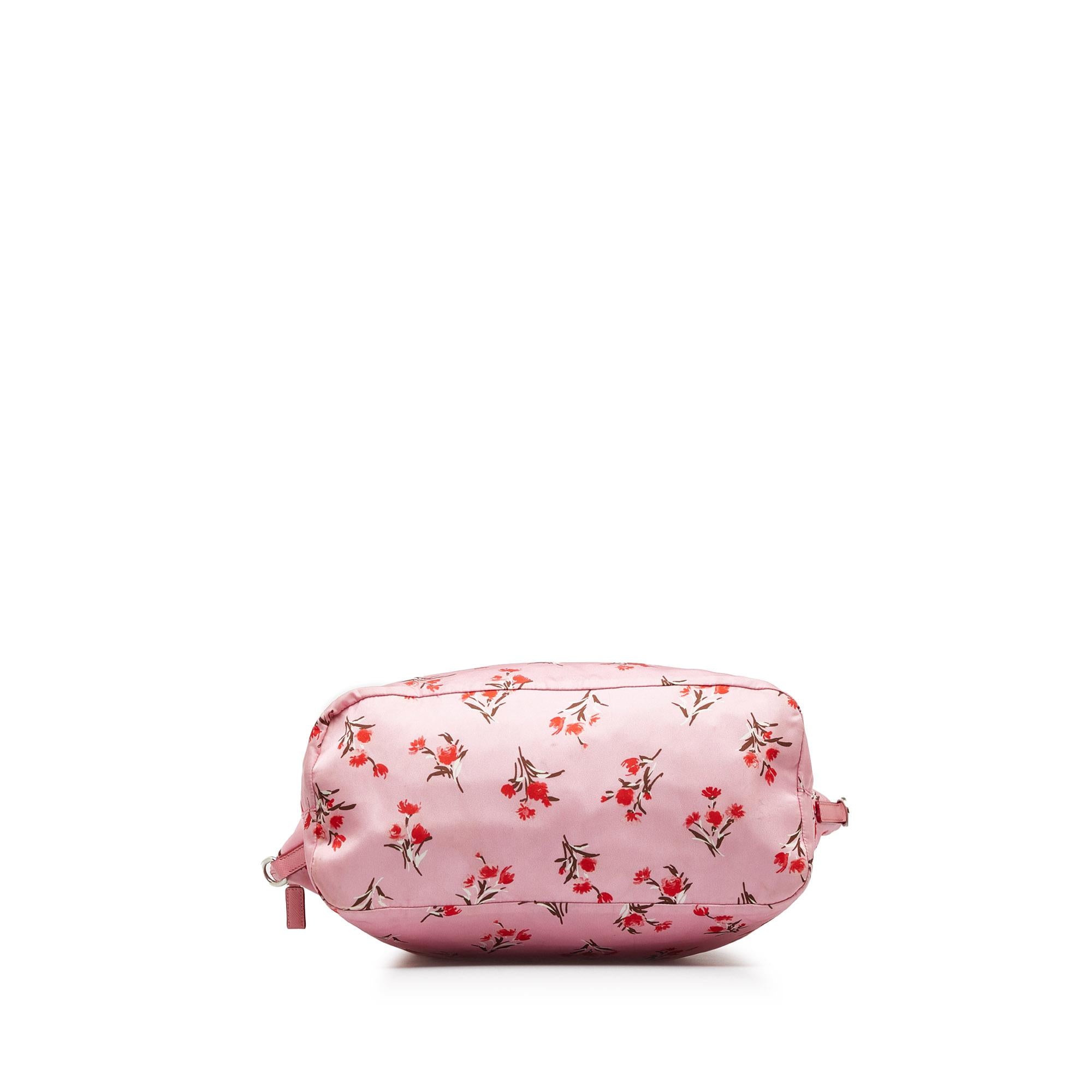 Prada Tessuto Stampato Floral Tote Bag (SHG-UzoEnp)