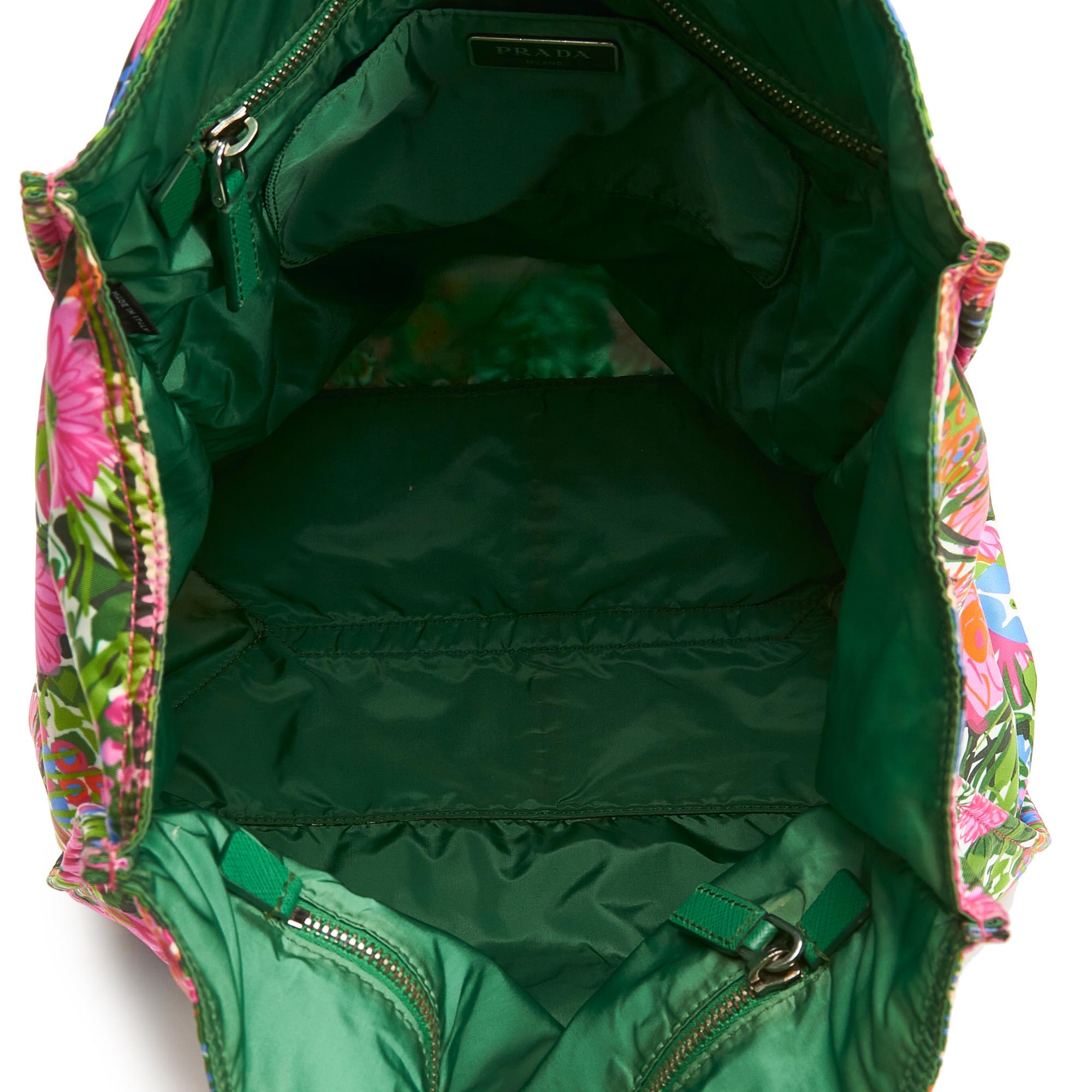 Prada Tessuto Stampato Floral Tote (SHG-Cplf3X)