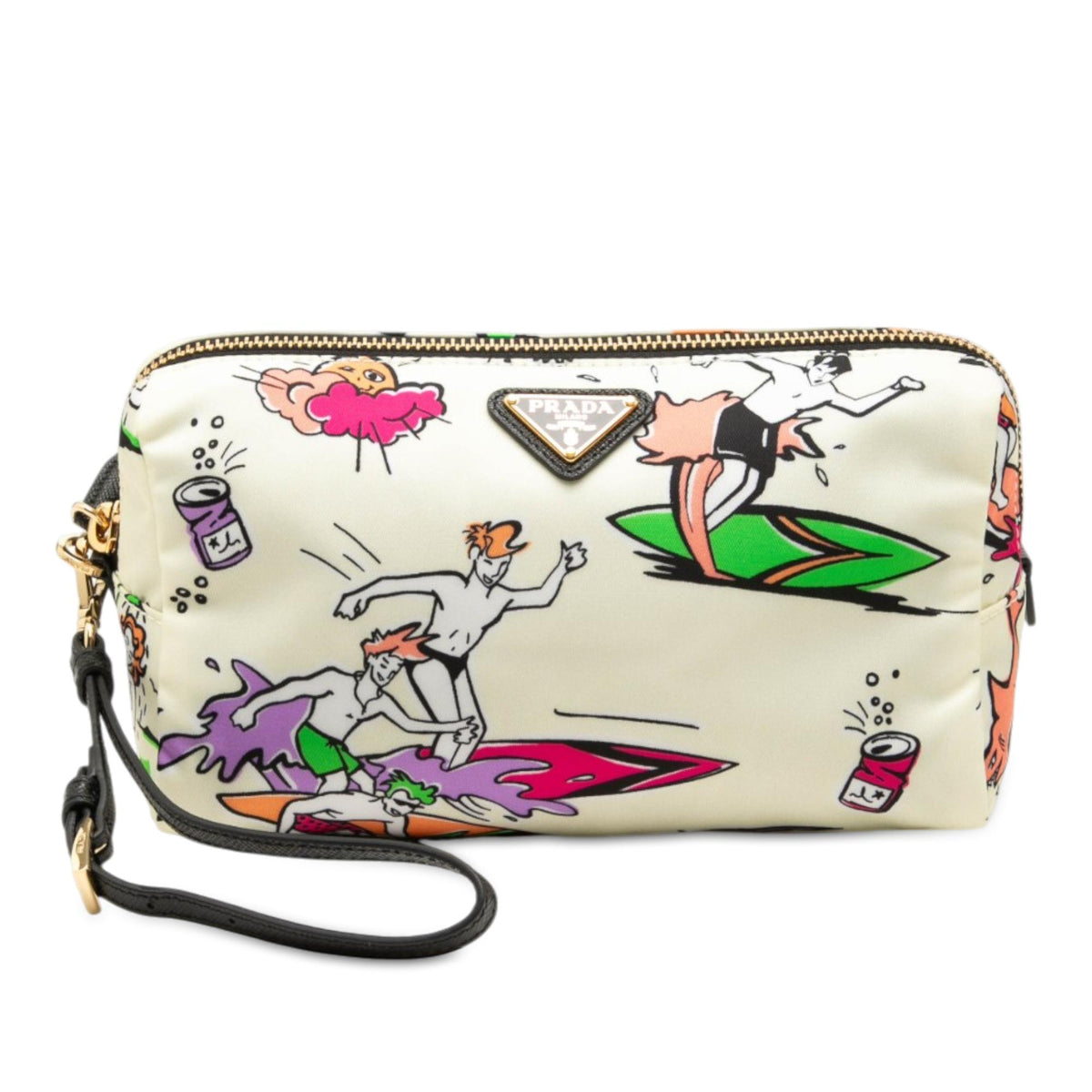 Prada Tessuto Stampato Surf Cosmetic Pouch