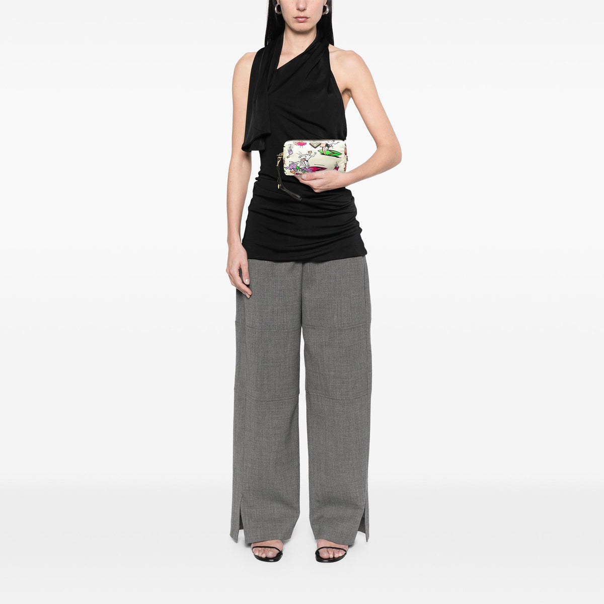 Prada Tessuto Stampato Surf Cosmetic Pouch