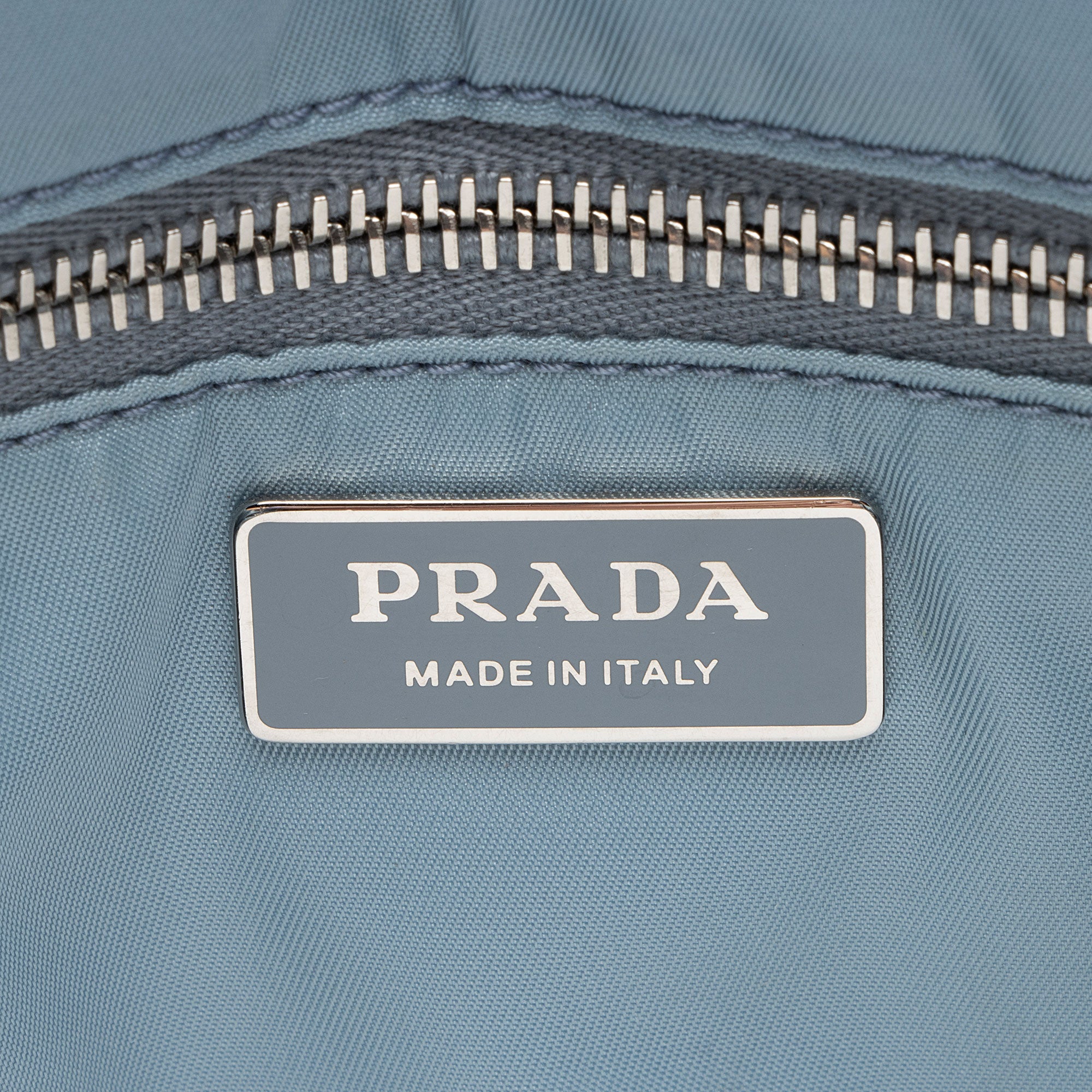 Prada Tessuto Studded Etiquette Large Tote