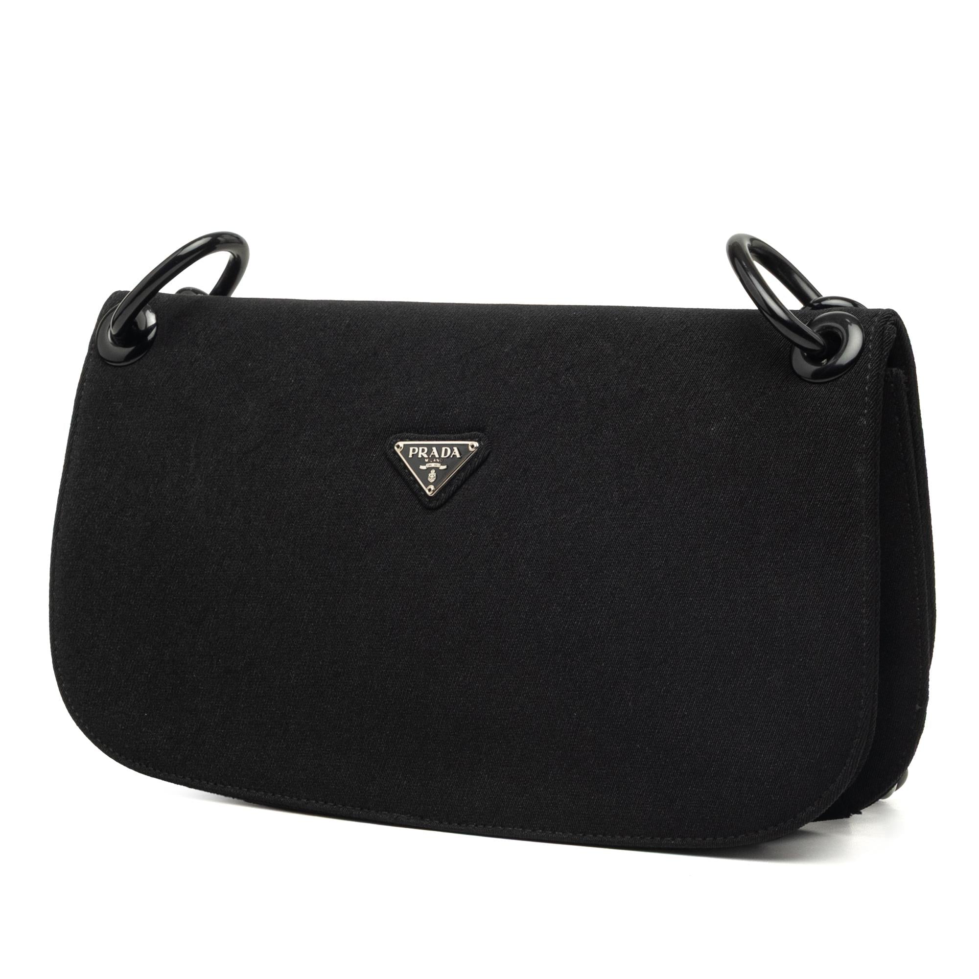 Prada Tessuto Swing Chain Shoulder Bag