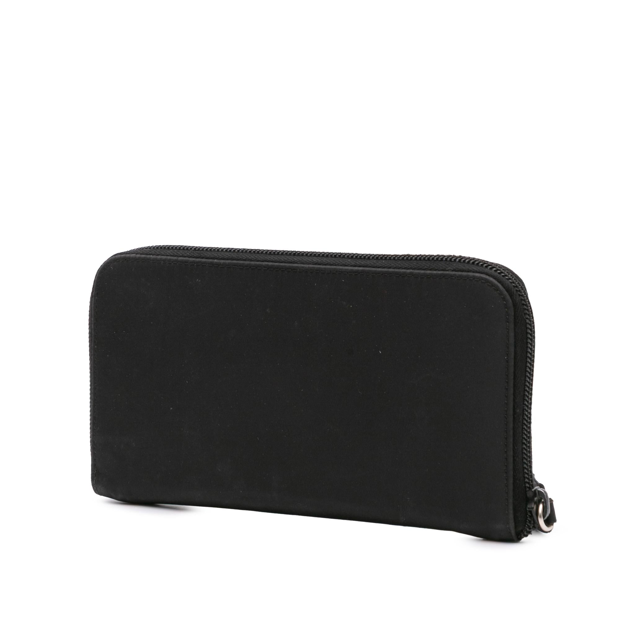 Prada Tessuto Zip Around Long Wallet