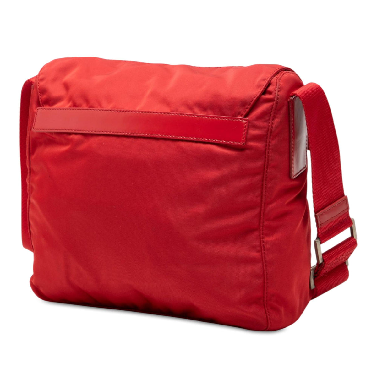 Prada Tessuto Zip Buckle Messenger Bag