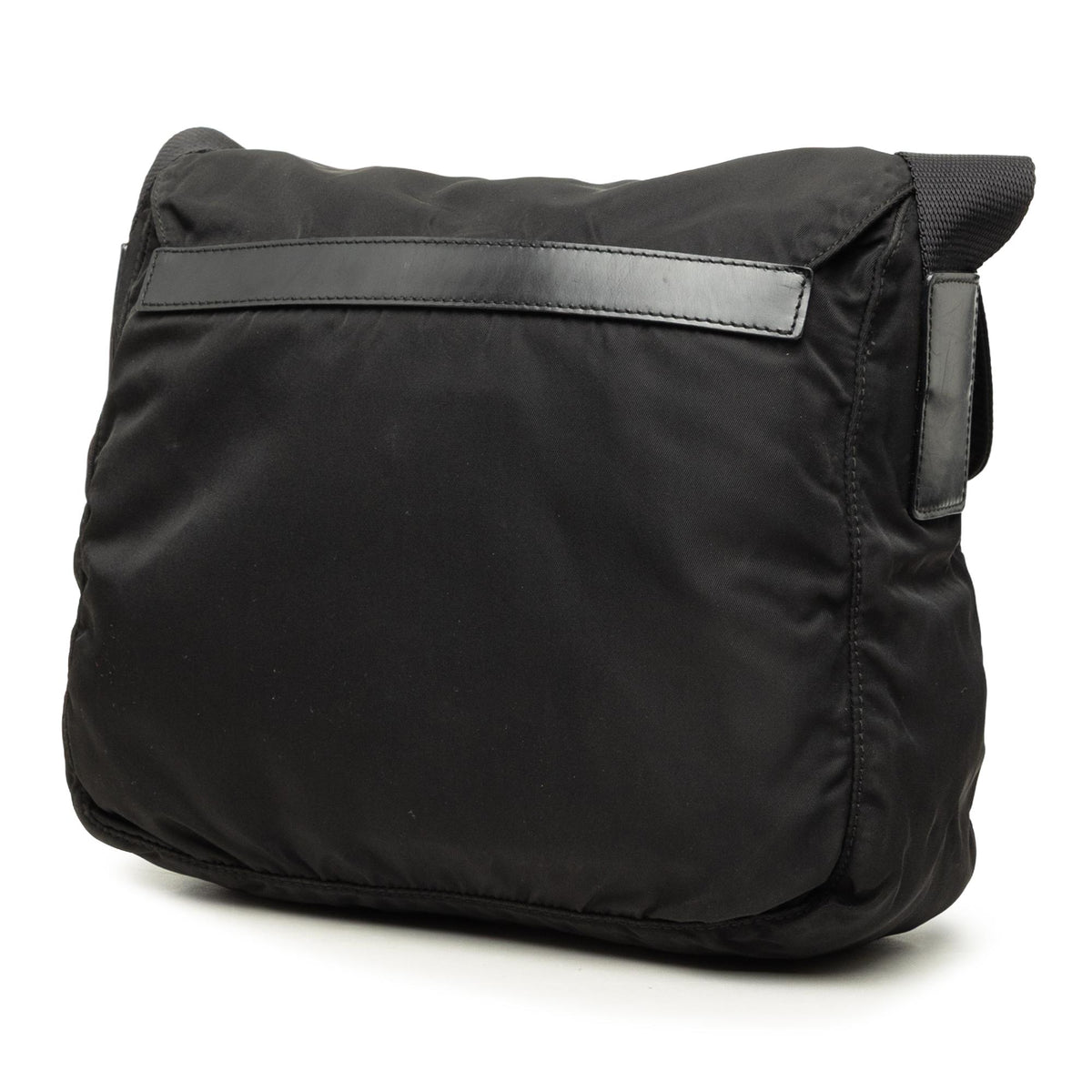 Prada Tessuto Zip Buckle Messenger Bag