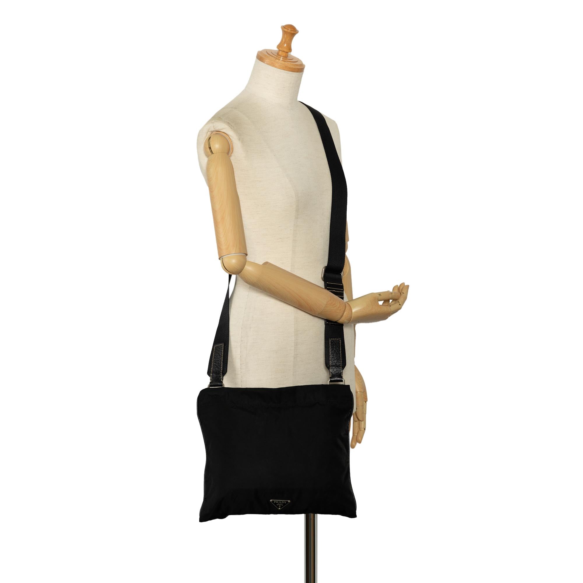 Prada Tessuto Zip Top Crossbody