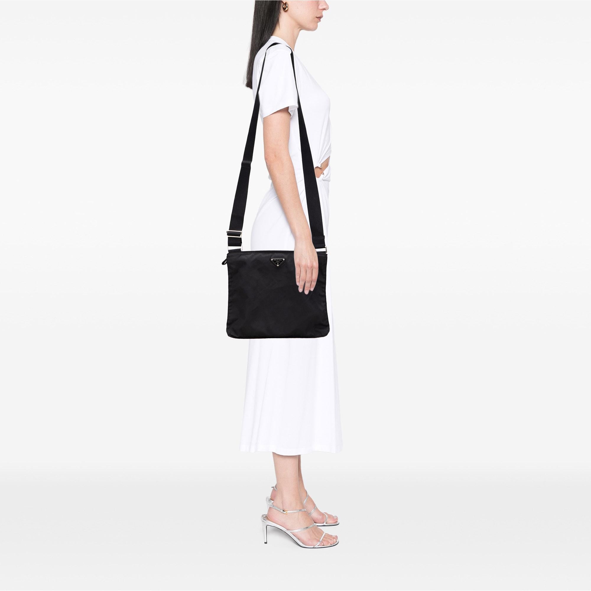 Prada Tessuto Zip Top Crossbody