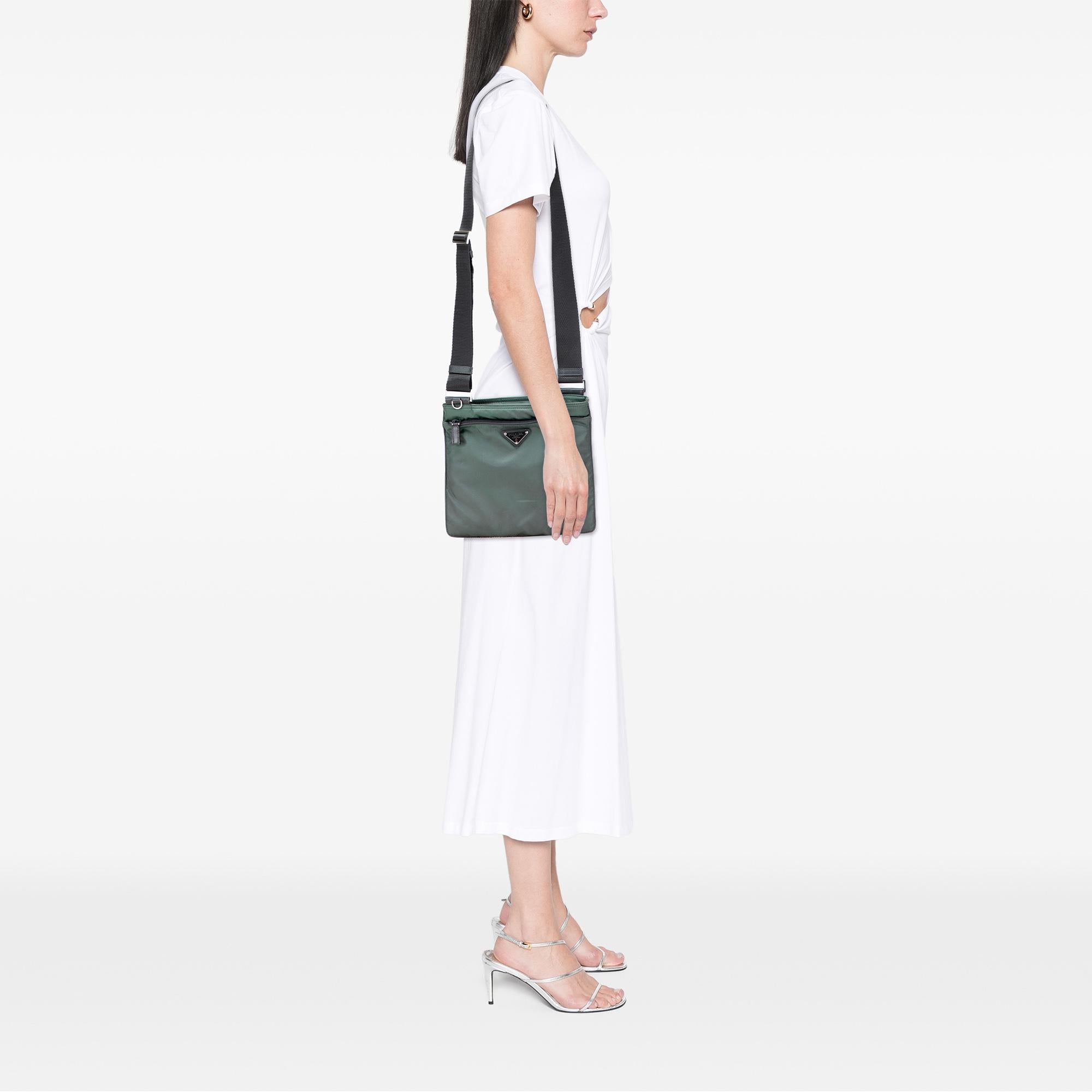 Prada Tessuto Zip Top Crossbody
