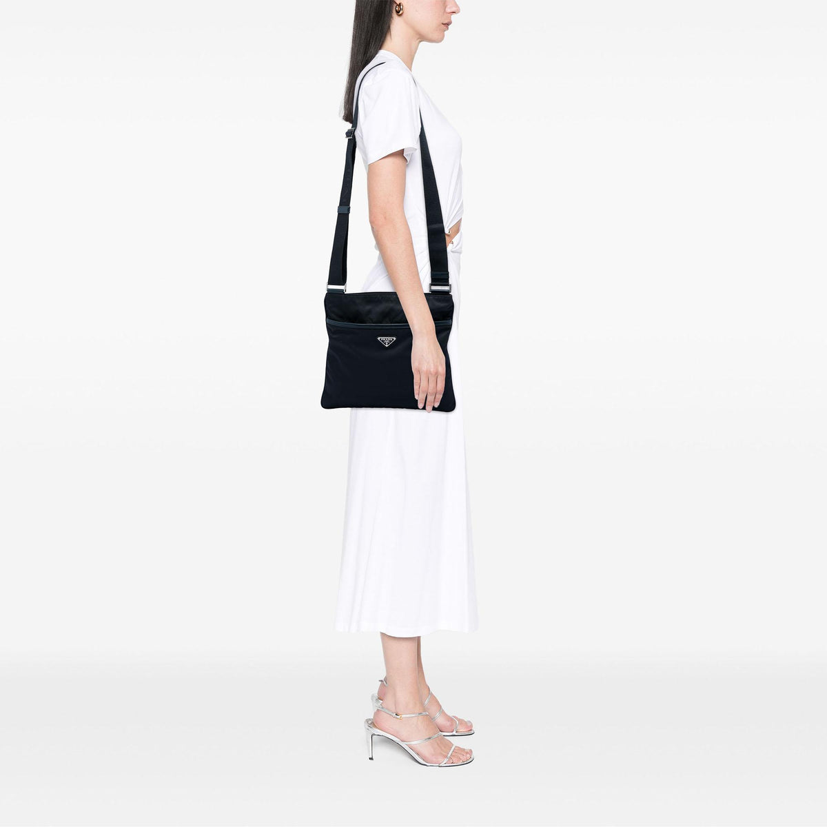 Prada Tessuto Zip Top Crossbody