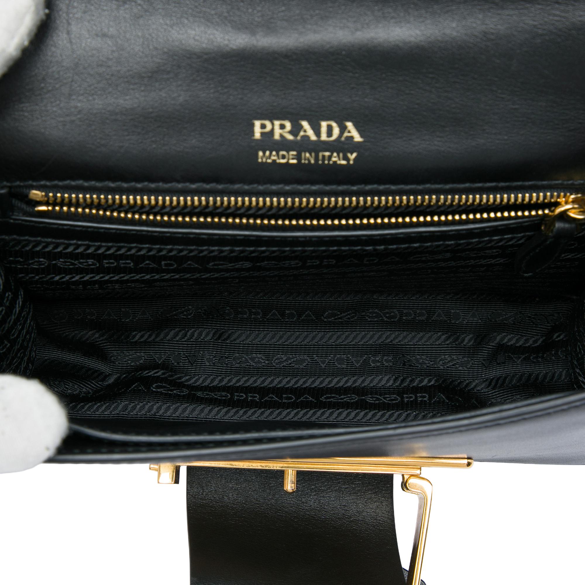 Prada Tricolor City Calf Ribbon Crossbody