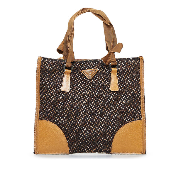 Prada Tweed Handbag (SHG-9kiMLy)